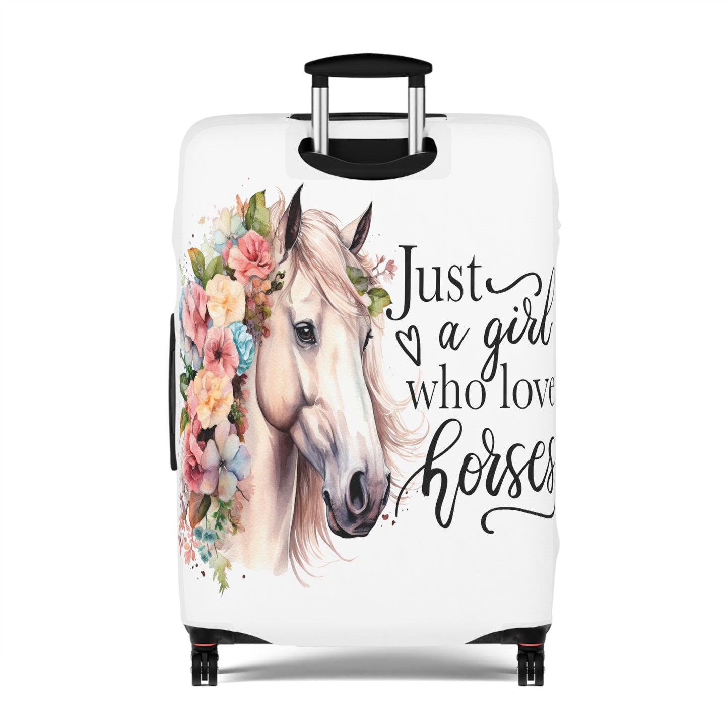 Luggage Cover, Just a Girl Who Loves Horses, awd-1075