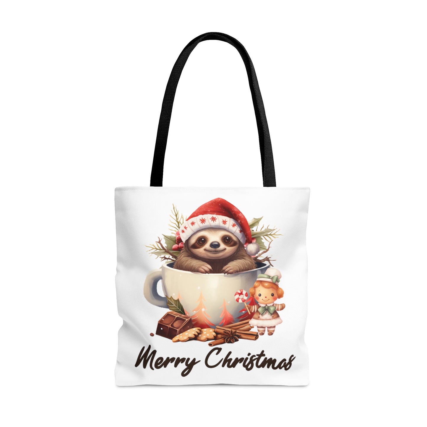 Tote Bag, Christmas, Sloth, Personalised/Non-Personalised Tote bag