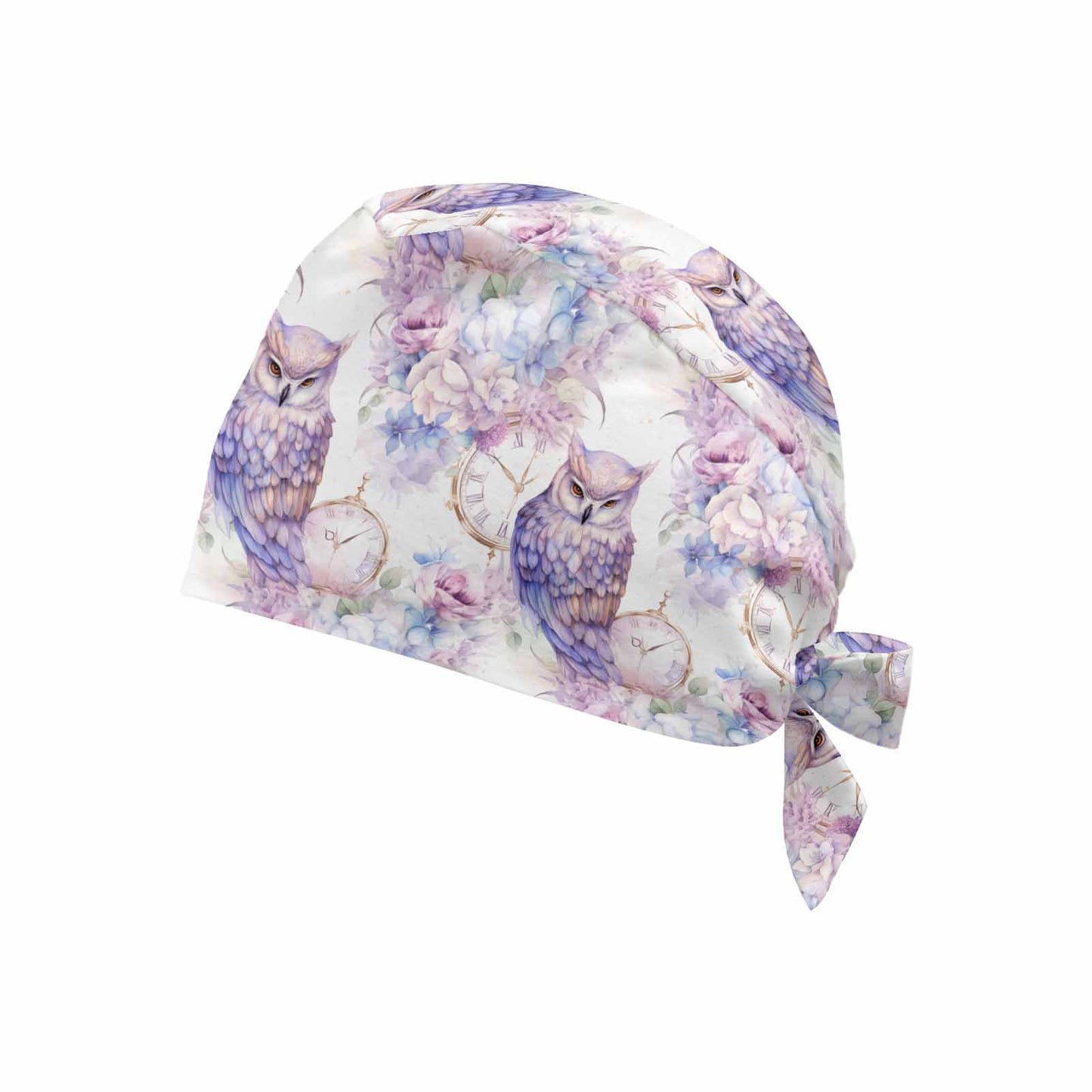 Owls Pastel  Scrub Cap