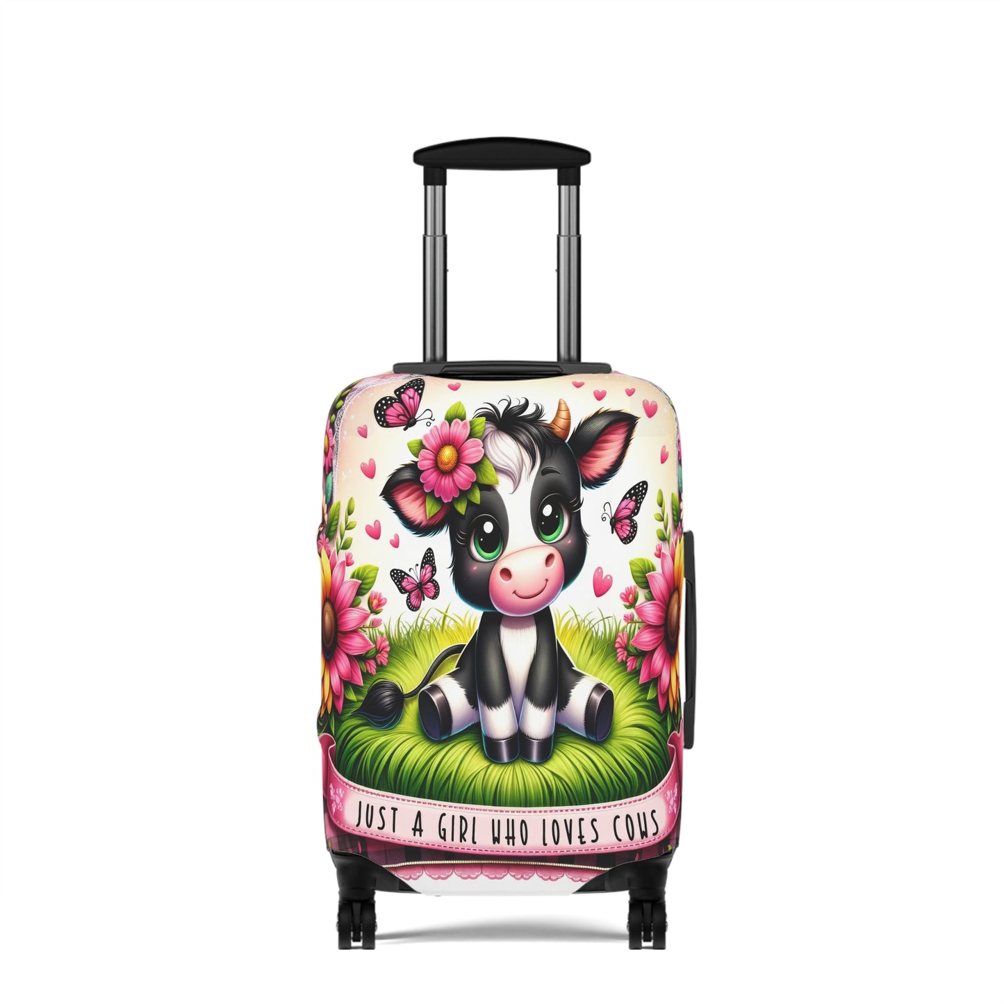 Luggage Cover, Just a Girl who Loves Cows, awd-1492