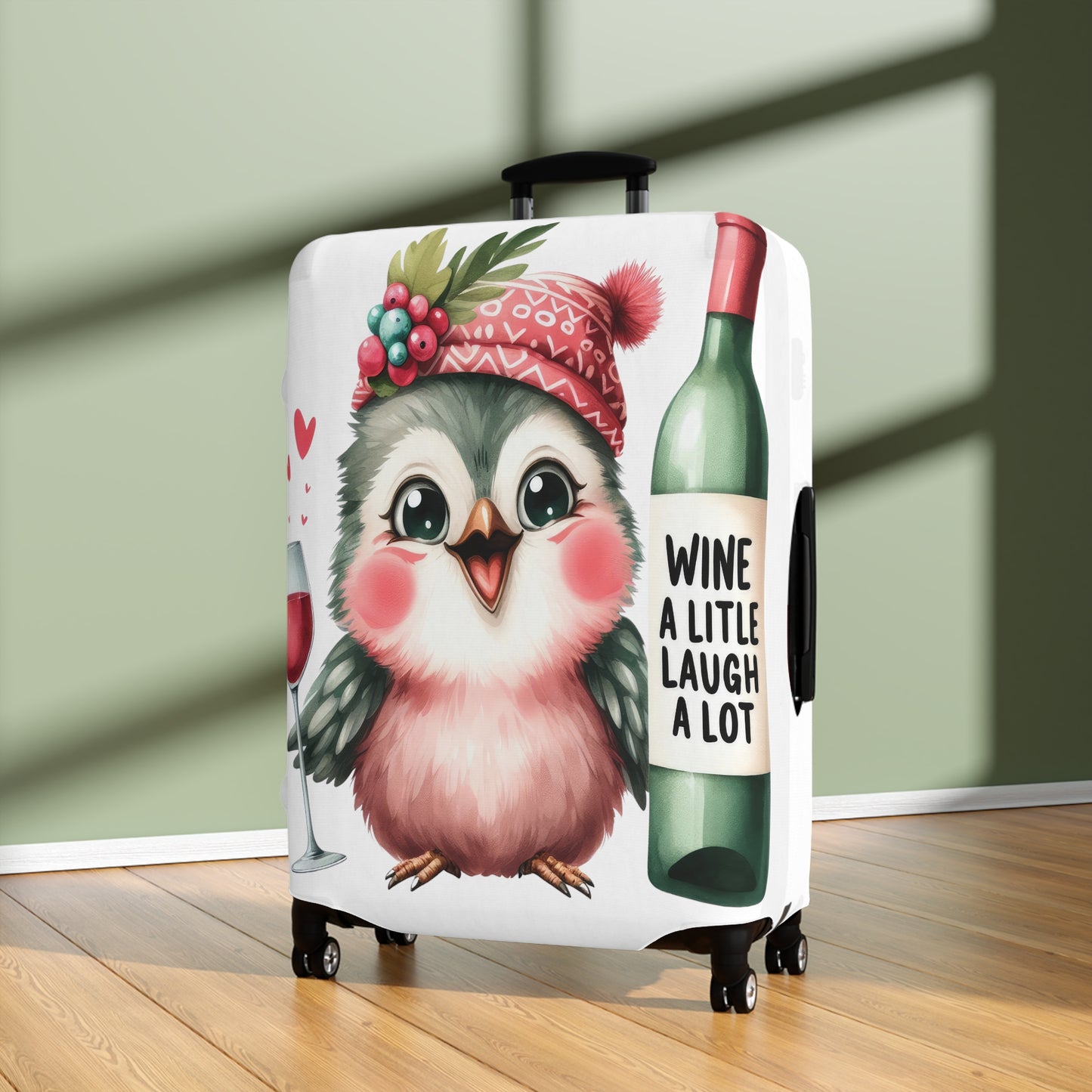 Luggage Cover, Cute Bird, awd-1647