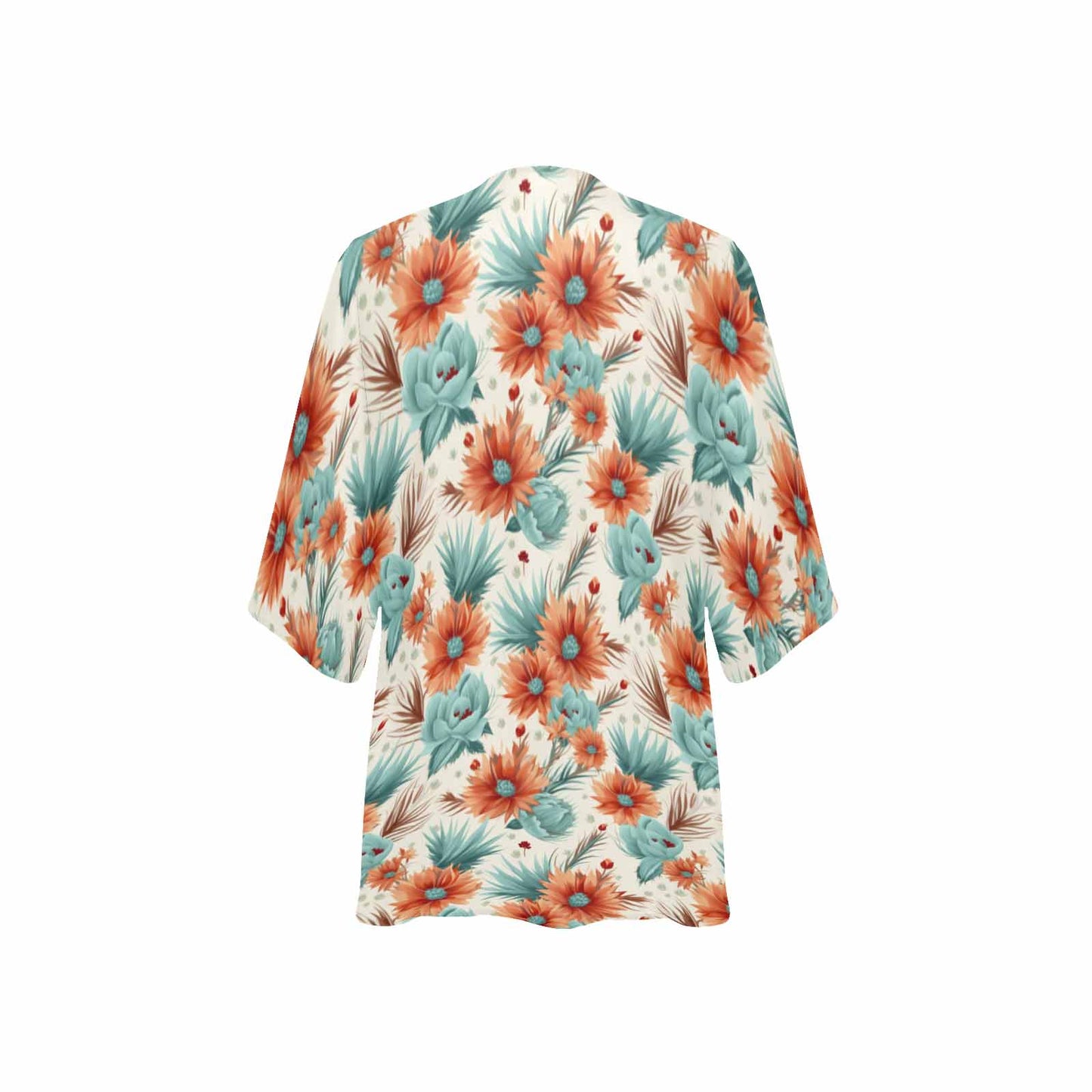 Boho Floral  GP Women's Kimono Chiffon Cover Up