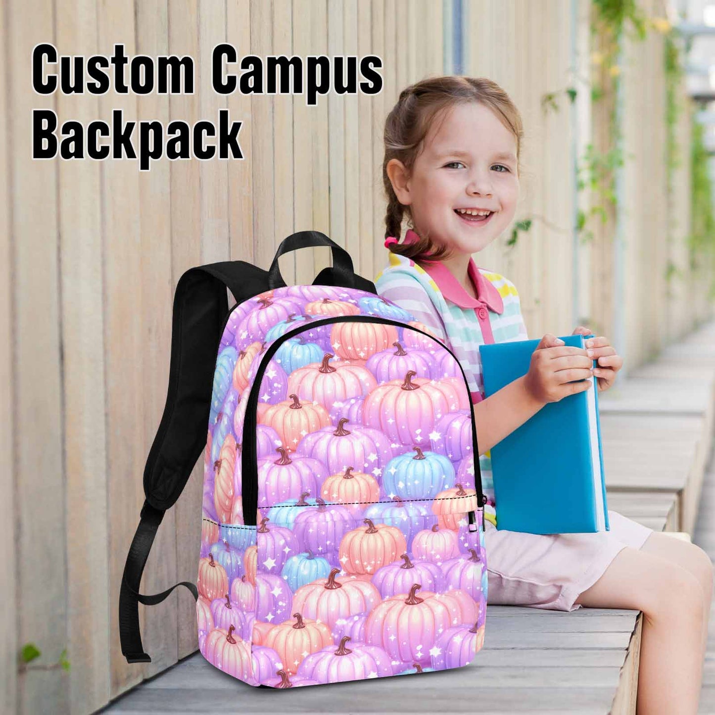 Pastel Pumpkin  Adult Casual Backpack