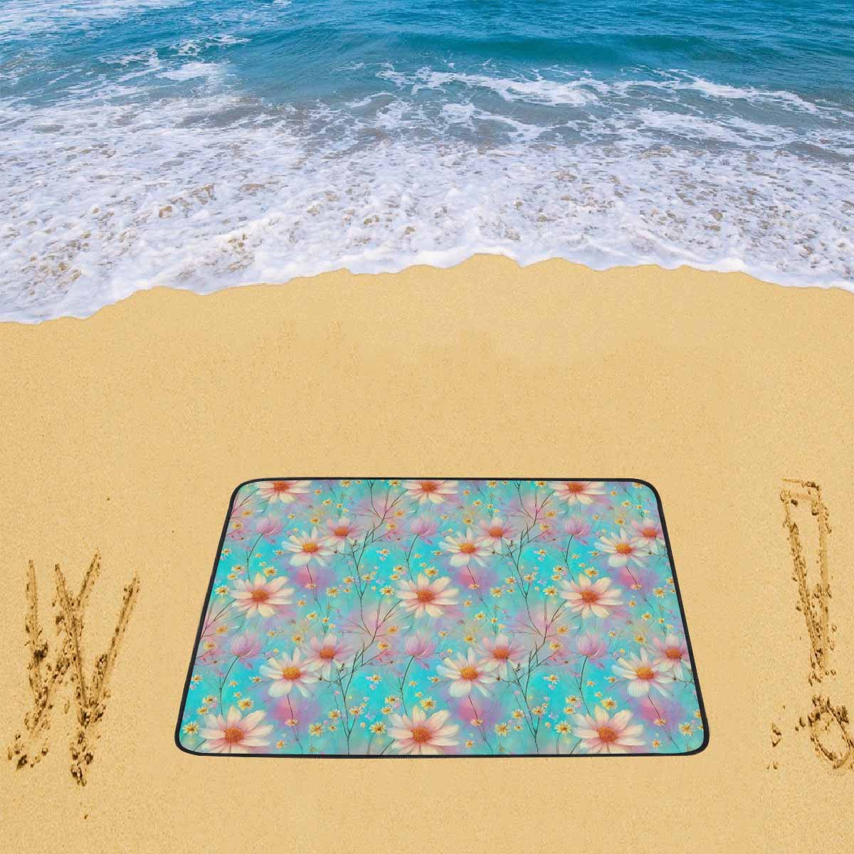 Green Floral  Beach Mats 78"x 60"