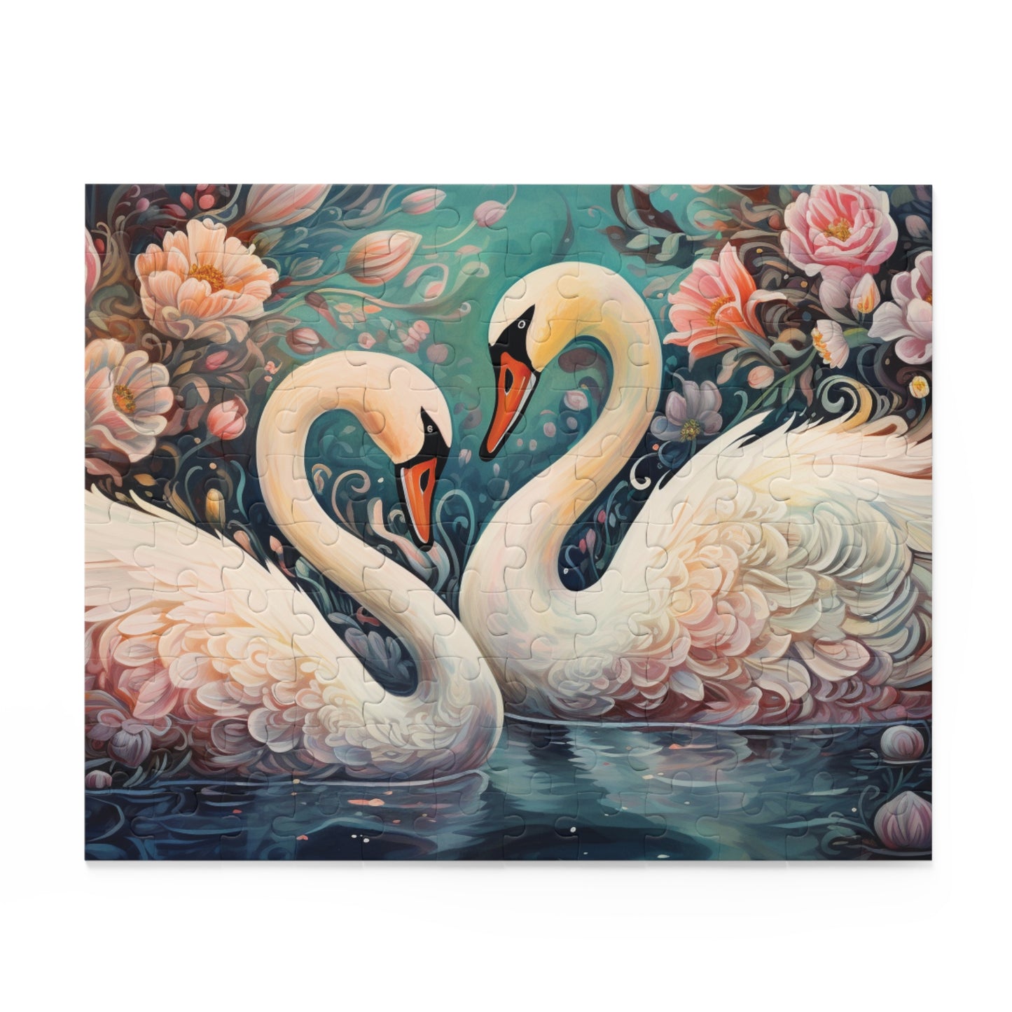 Personalised/Non-Personalised Puzzle, Swan (120, 252, 500-Piece)