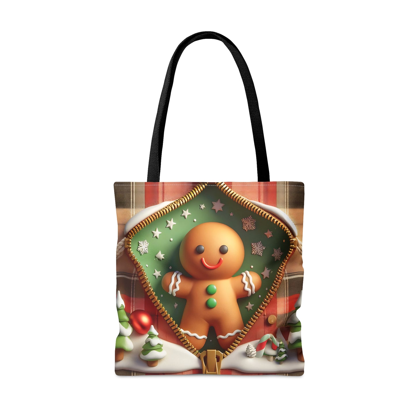 Tote Bag, Christmas, Gingerbread Man