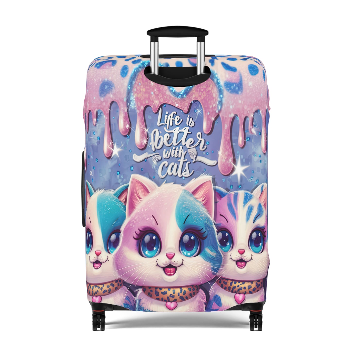 Luggage Cover, Life is better with Cats, awd-3105