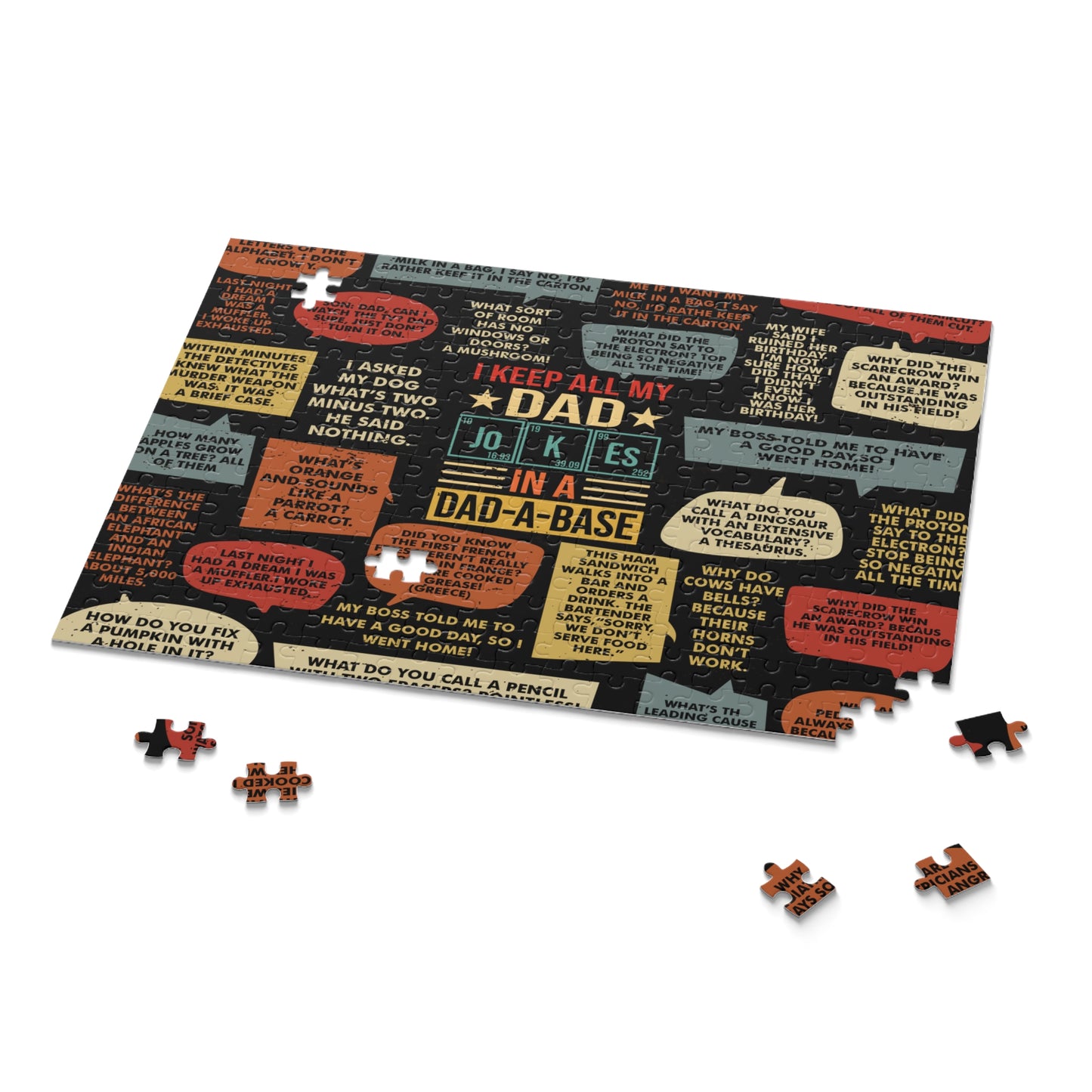 Personalised/Non-Personalised Puzzle, Dad Jokes (120, 252, 500-Piece)