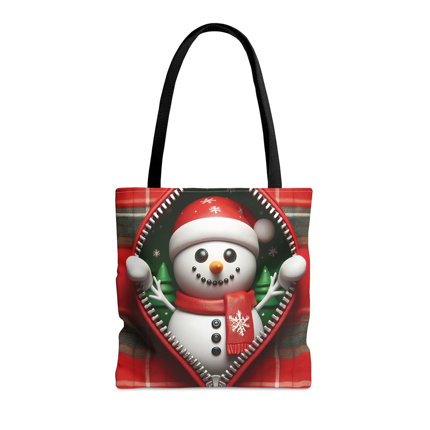 Tote Bag, Christmas, Snowman, Personalised/Non-Personalised Tote bag