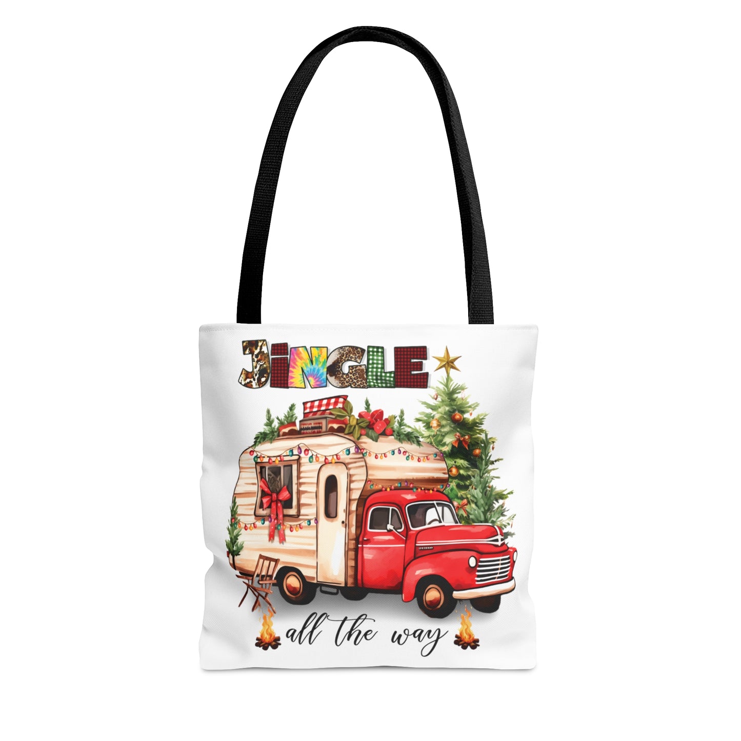 Tote Bag, Christmas, Camper