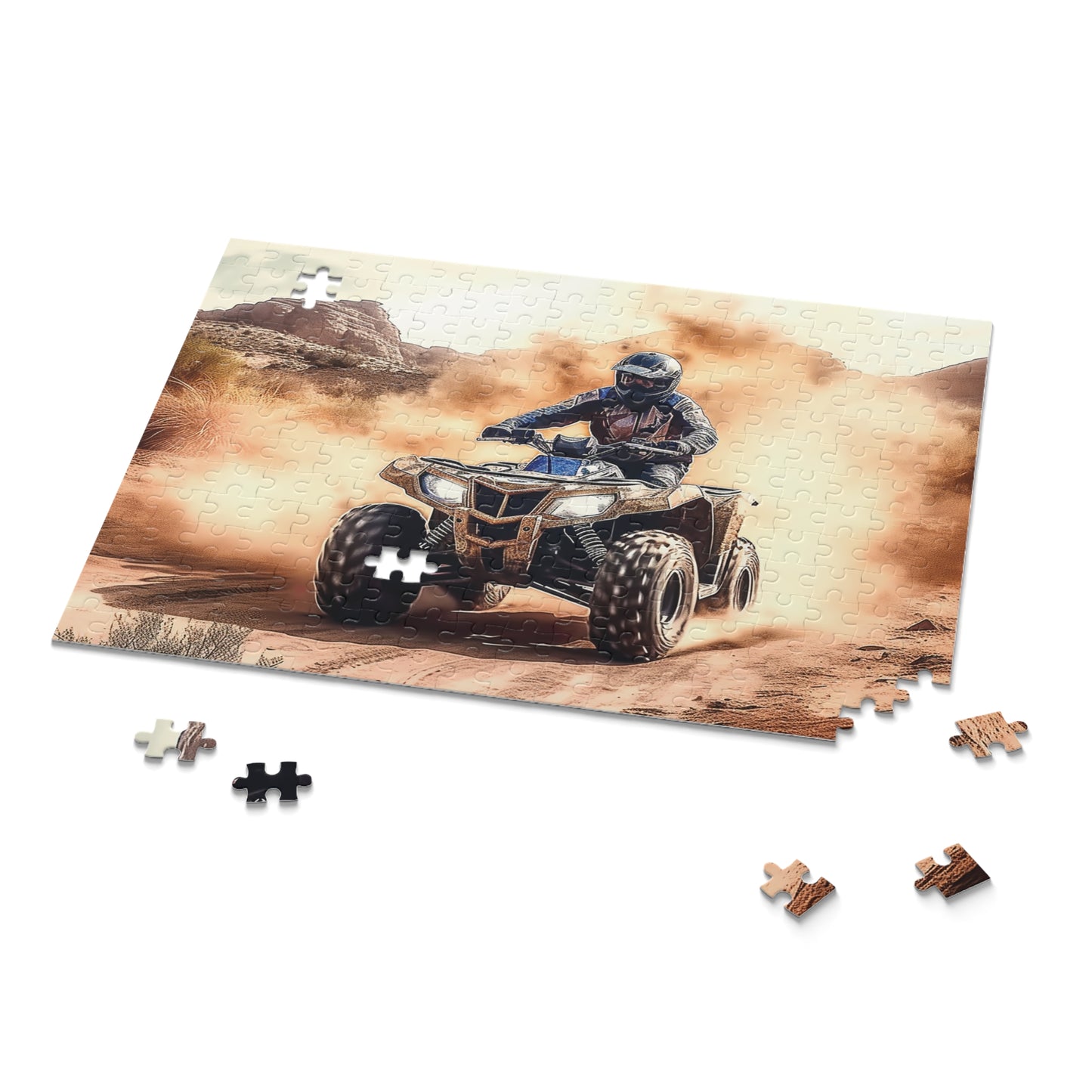 Personalised/Non-Personalised Puzzle, Quad Bike (120, 252, 500-Piece)