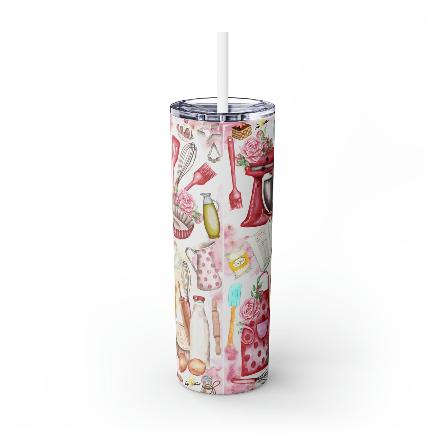 Skinny Tumbler with Straw, 20oz, Baking