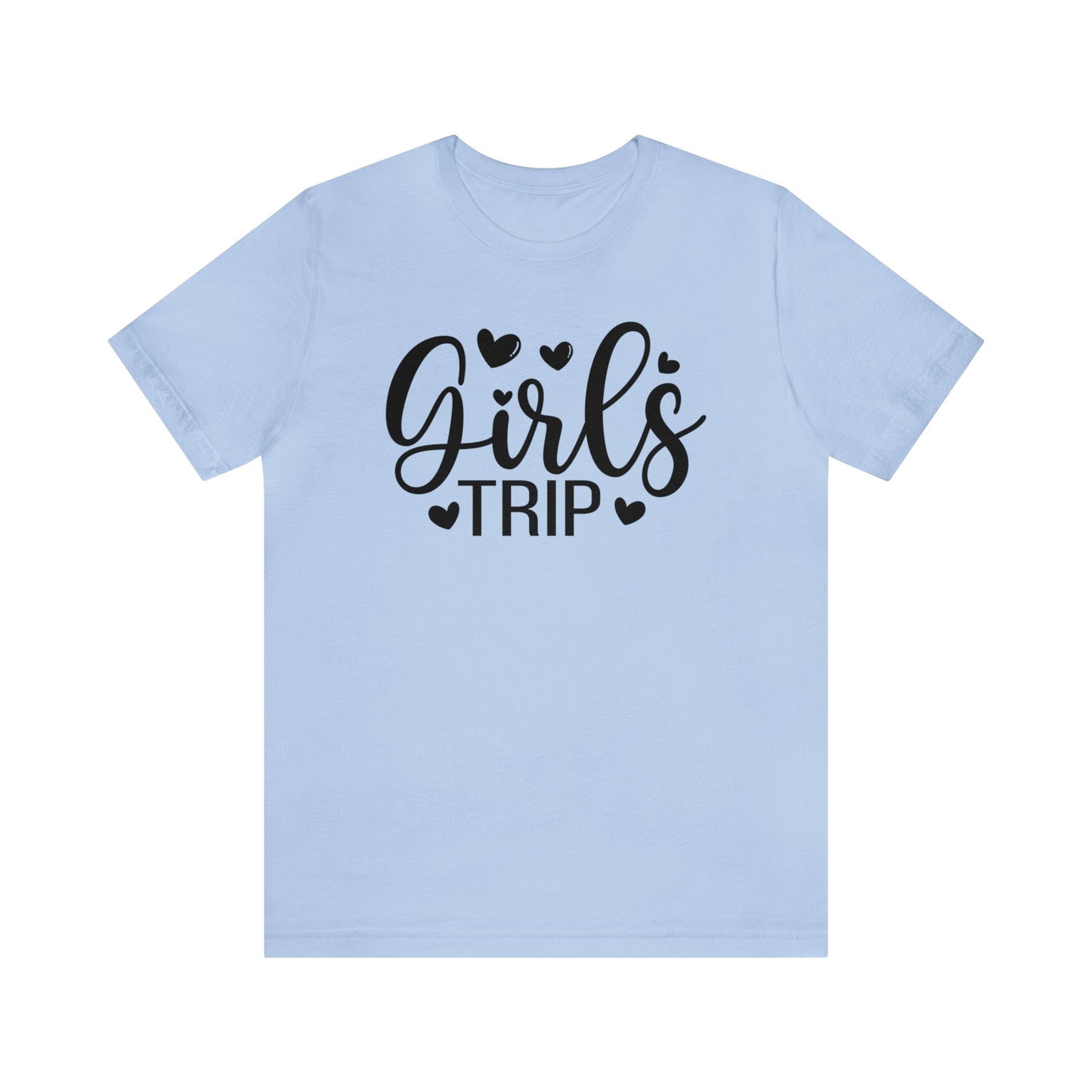 Unisex Adults Jersey Short Sleeve Tee, Cruise Tee, Girl's Trip, 100% Cotton, Light Fabric 142 g/m²