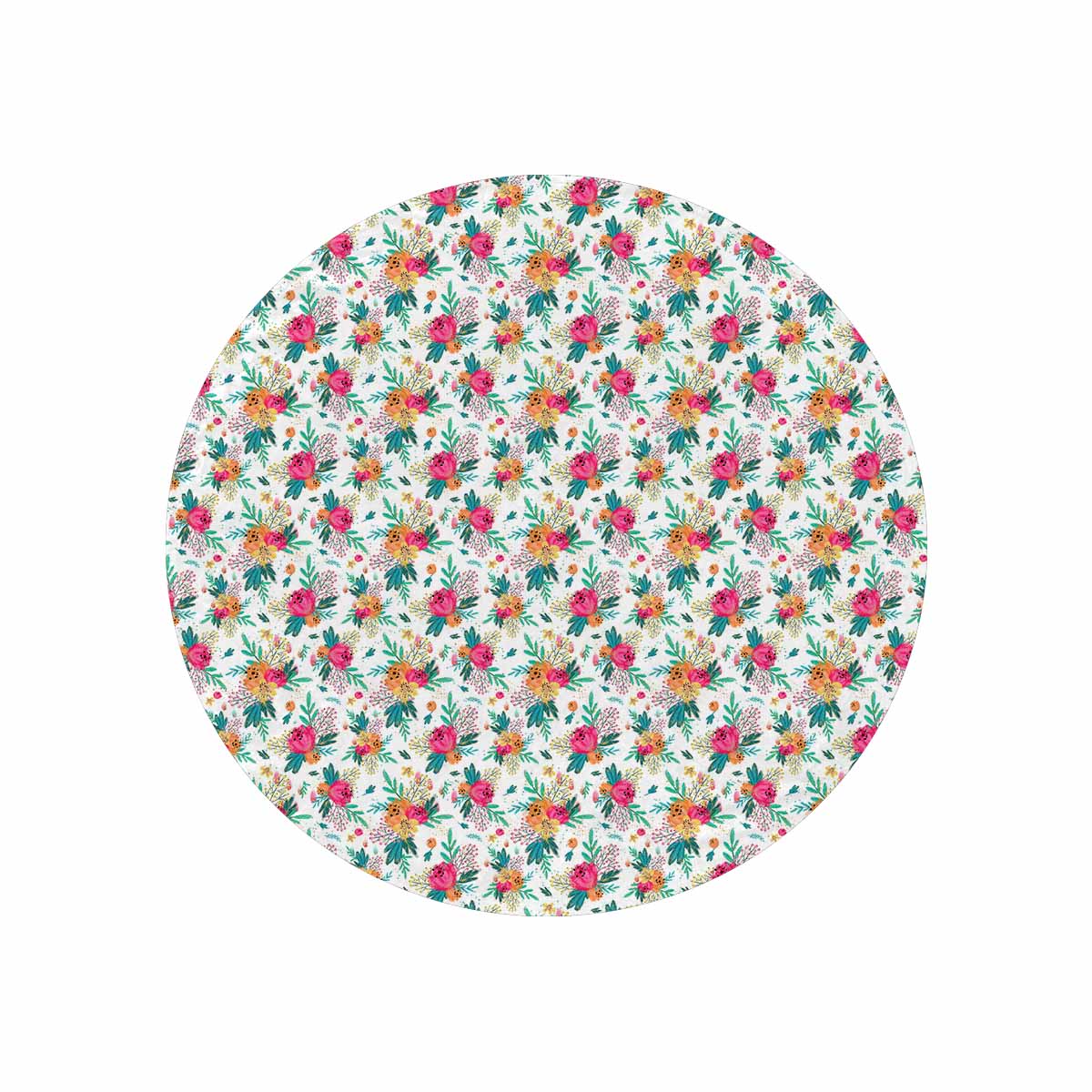 Australian Floral  Circular Micro Fleece Blanket 60"