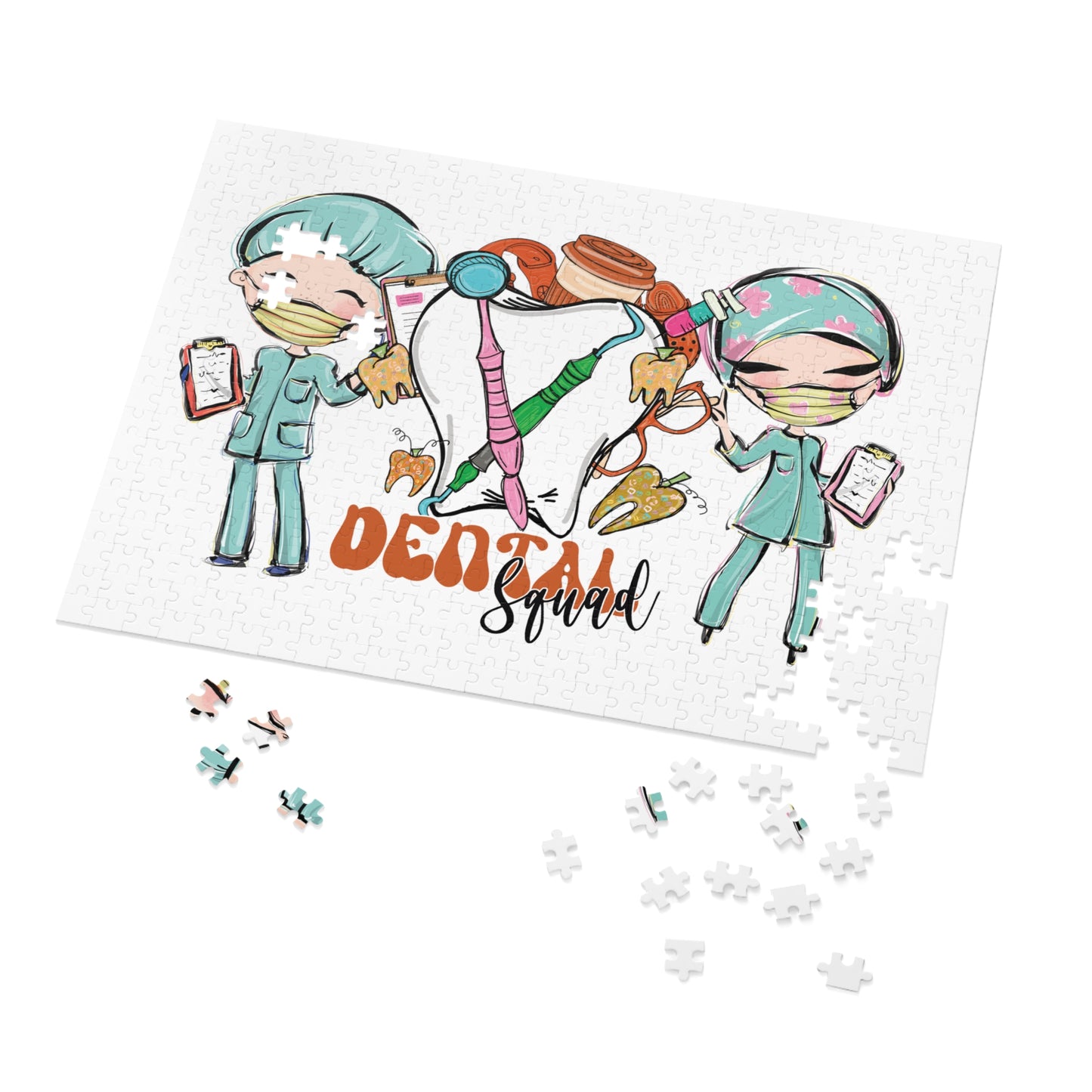 Jigsaw Puzzle, Dental Squad, Personalised/Non-Personalised (30, 110, 252, 500,1000-Piece)