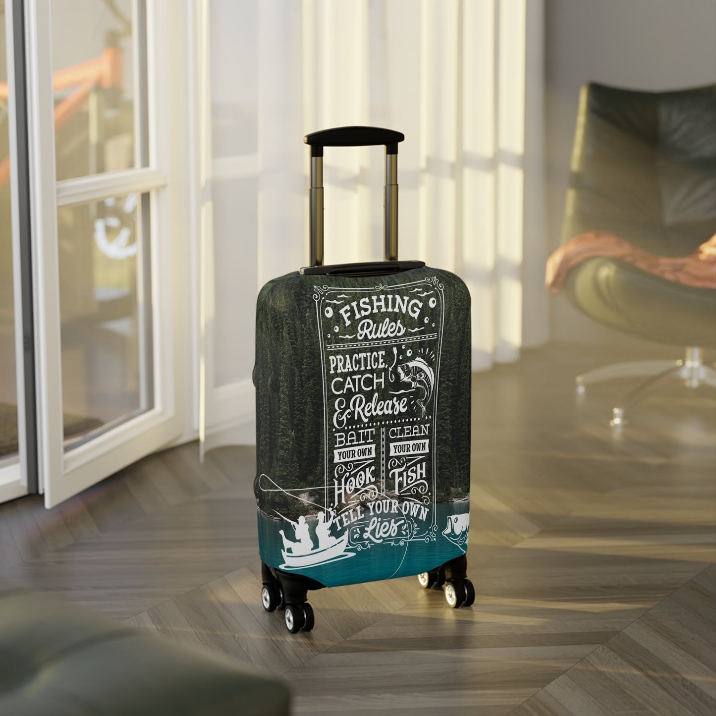 Luggage Cover, Fishing Rules, awd-513