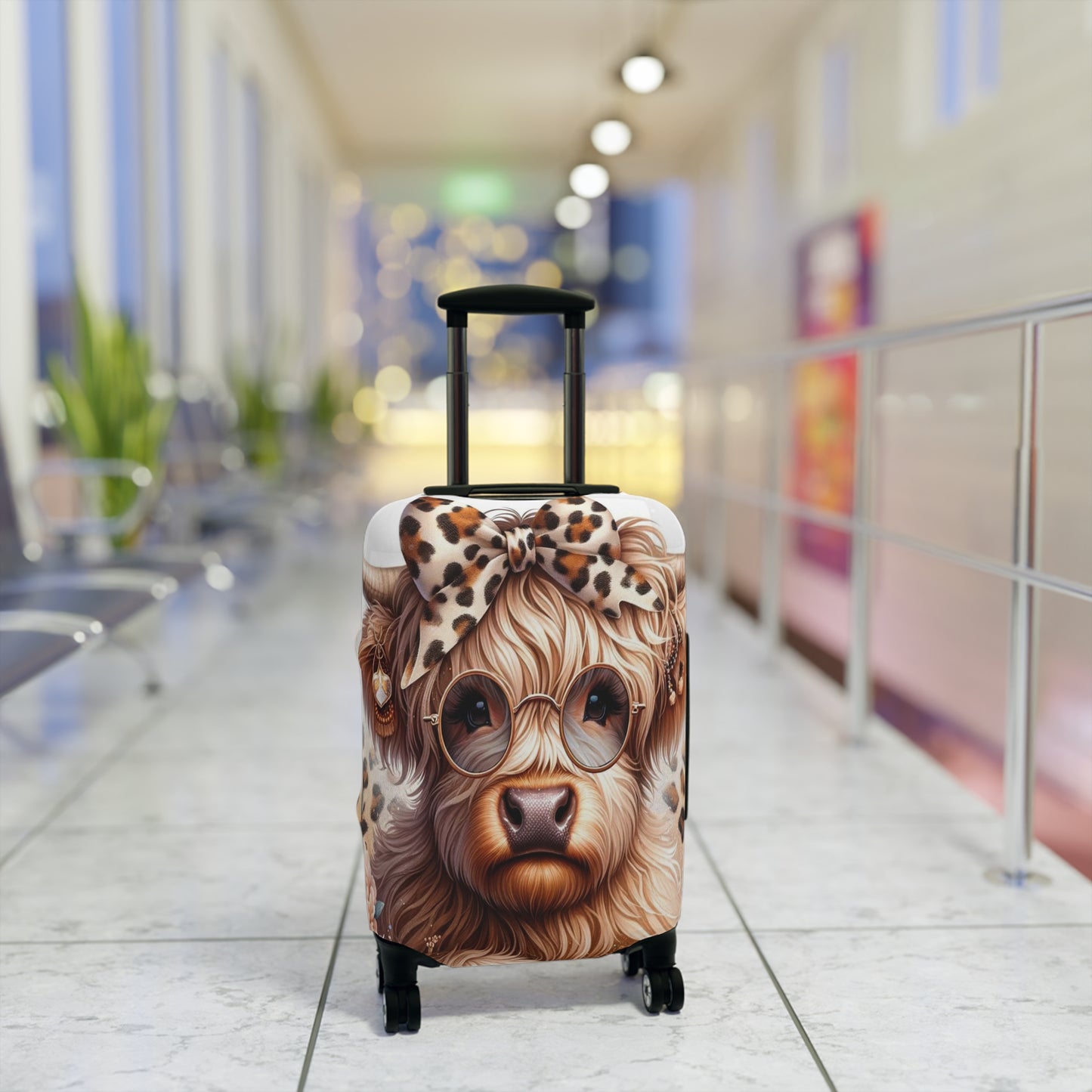 Luggage Cover, Highland Cow, awd-1410