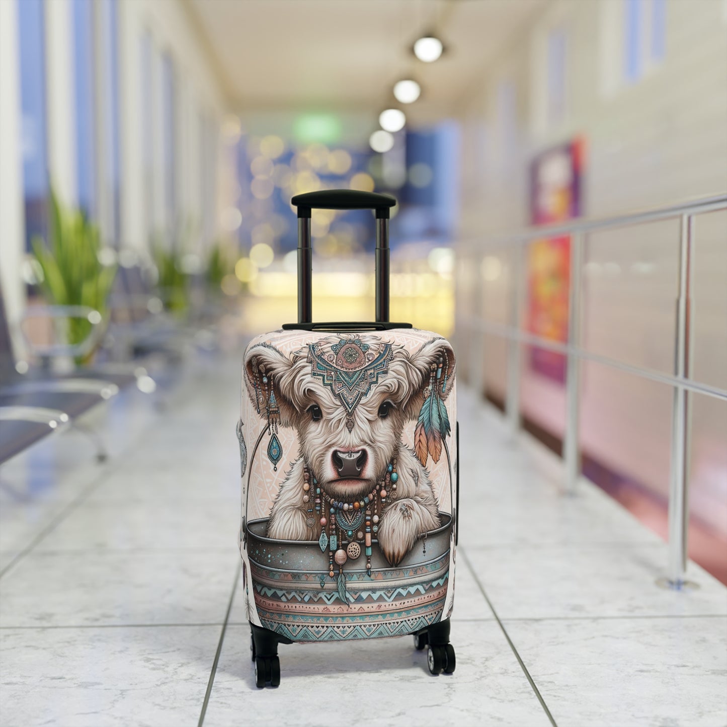 Luggage Cover, Highland Cow, awd-704