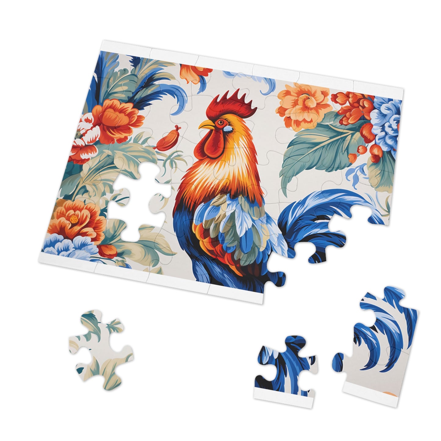 Jigsaw Puzzle, Chicken/Rooster, Personalised/Non-Personalised (30, 110, 252, 500,1000-Piece)