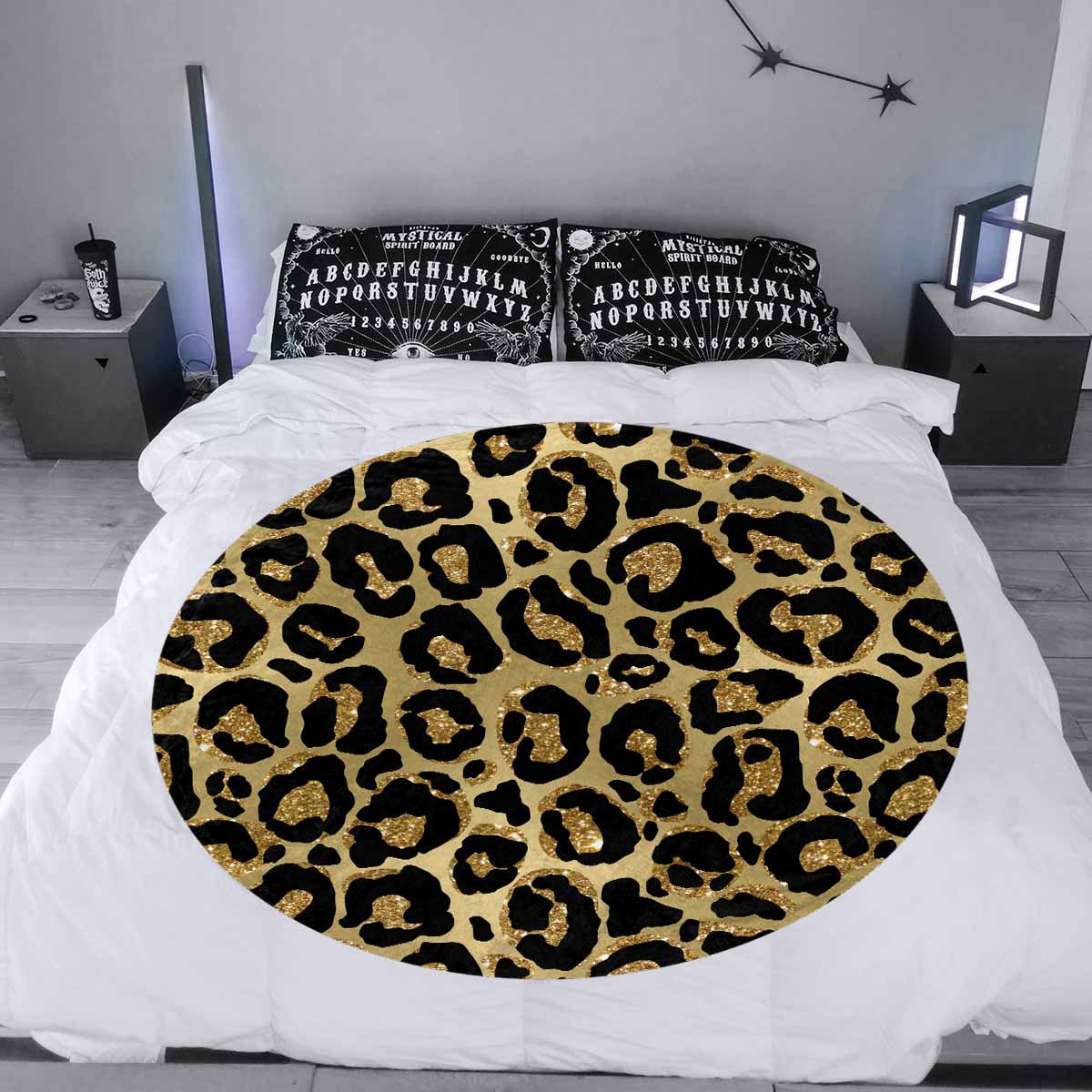 Animal Print 2  Circular Micro Fleece Blanket 47"