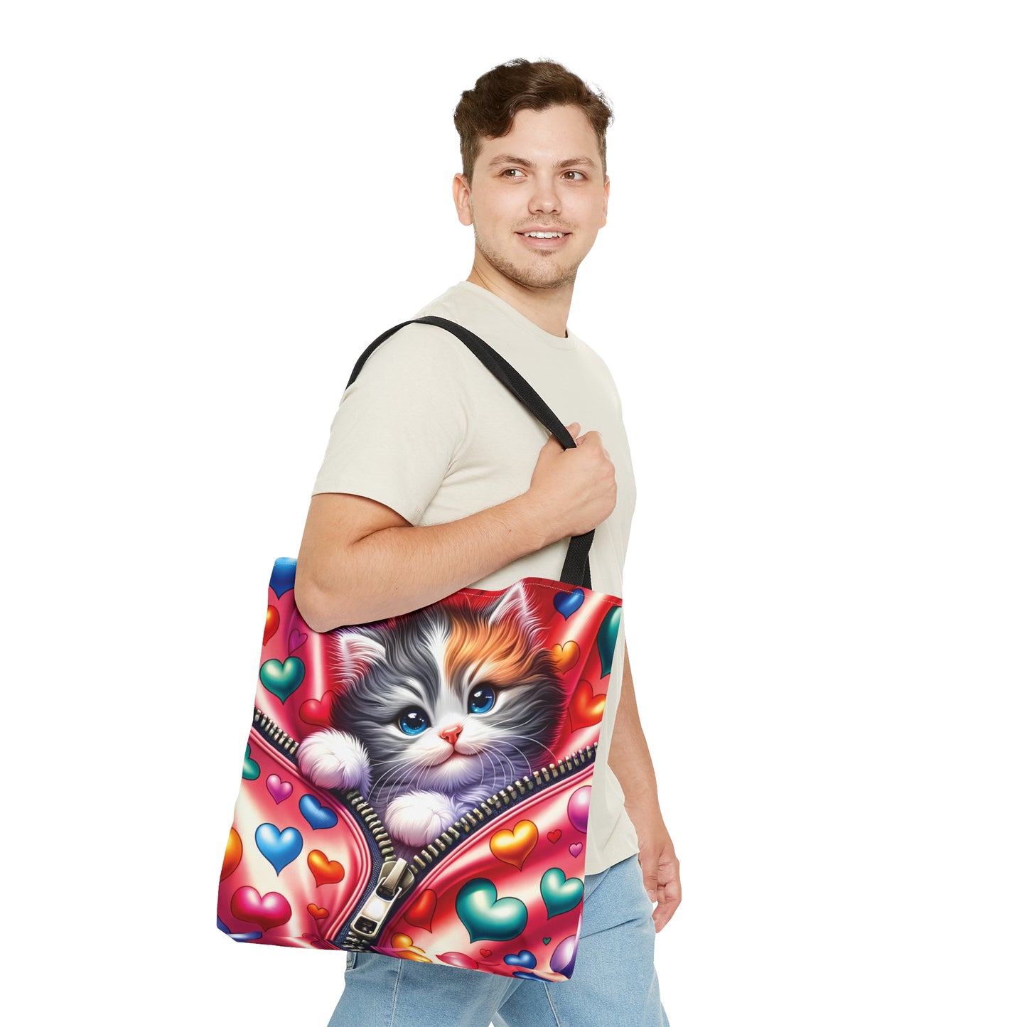 Tote Bag, Cat, Personalised/Non-Personalised Tote bag