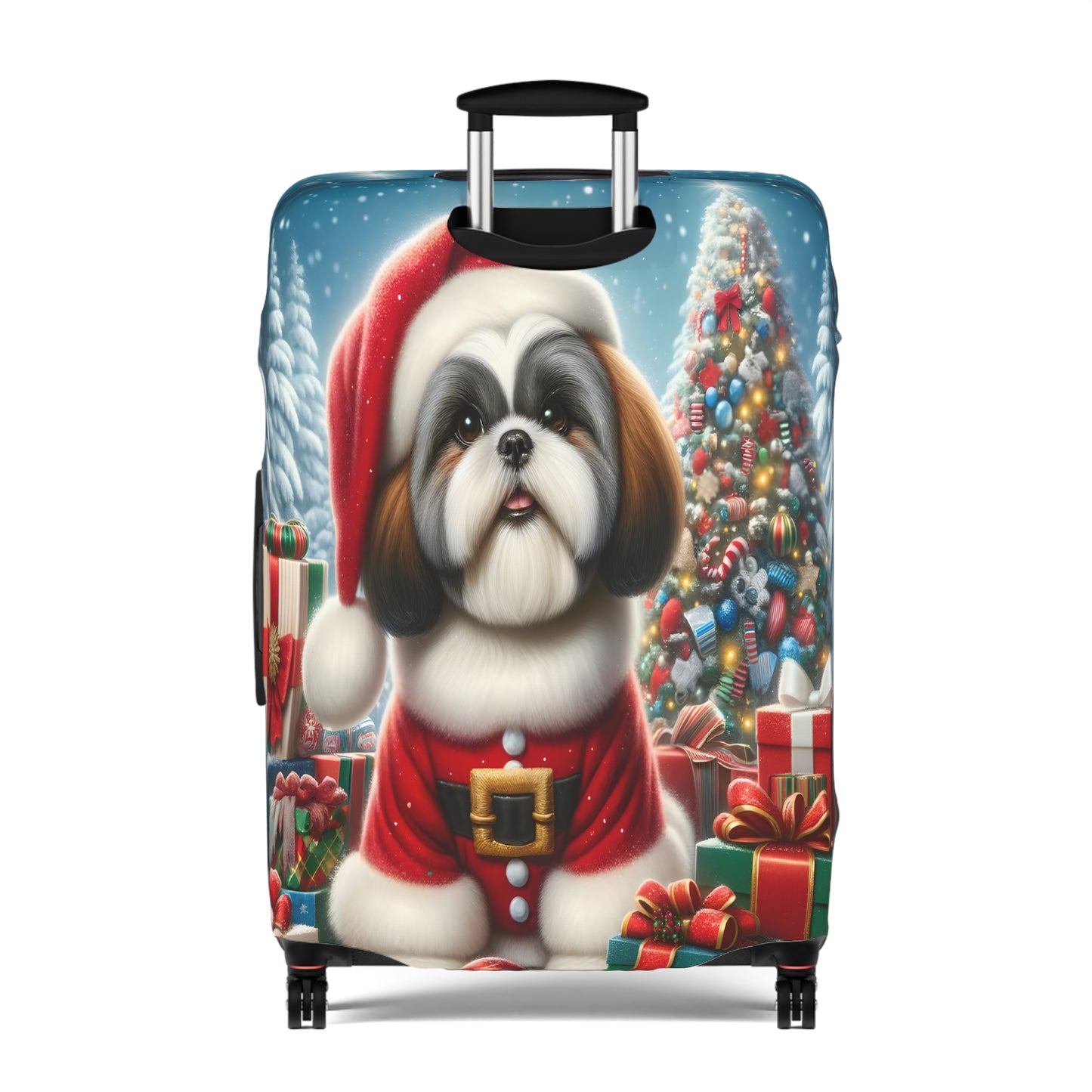 Luggage Cover, Christmas, Shiatzu, awd-002