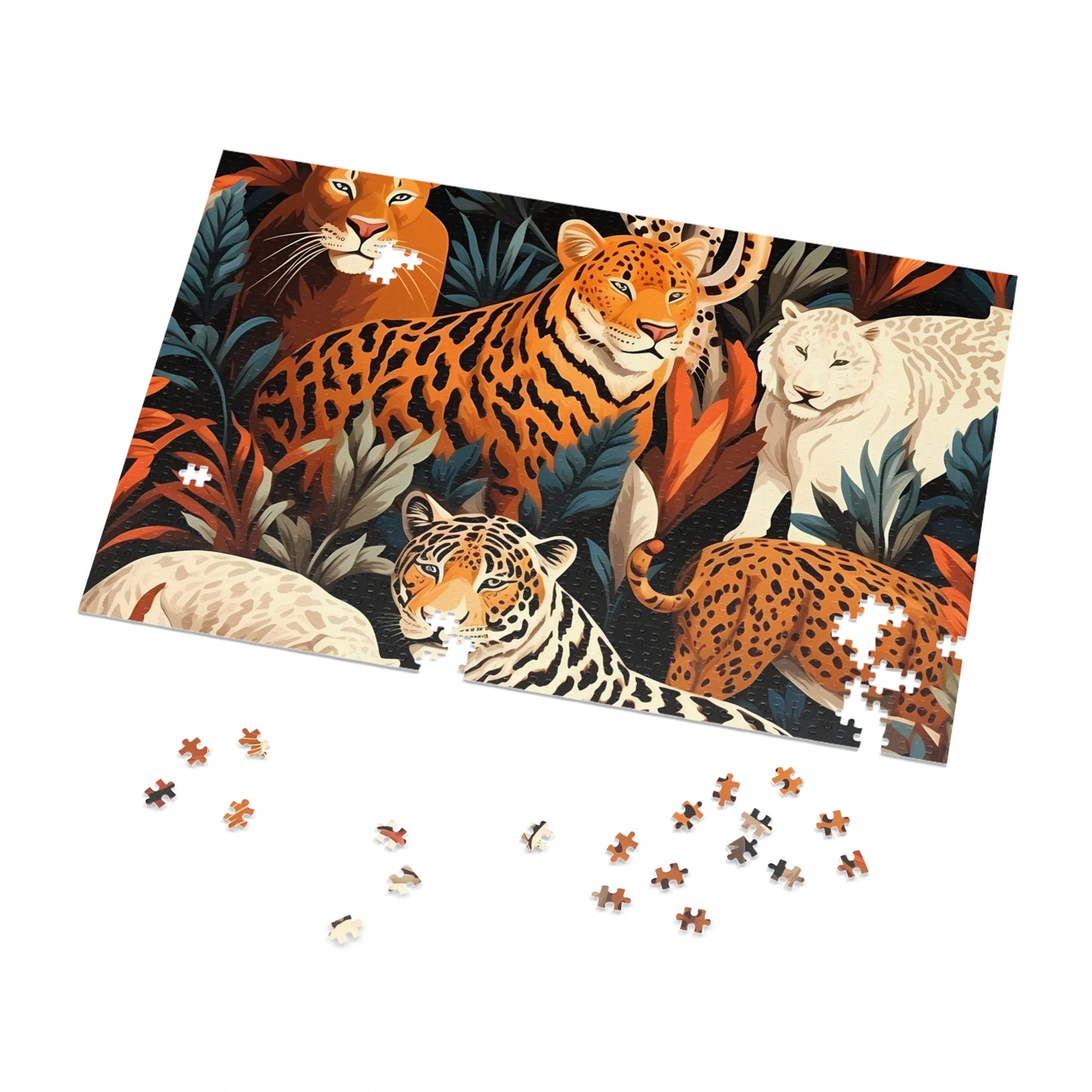 Jigsaw Puzzle, Leopard, Personalised/Non-Personalised (30, 110, 252, 500,1000-Piece)