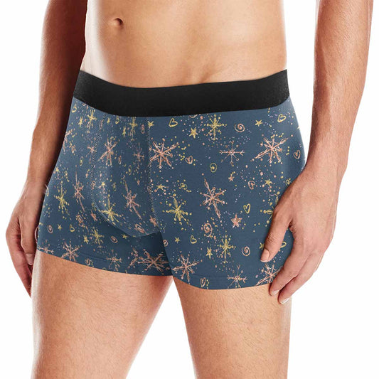 Blue Christmas Stars  AUS Men's Boxer Briefs (Made In AUS)