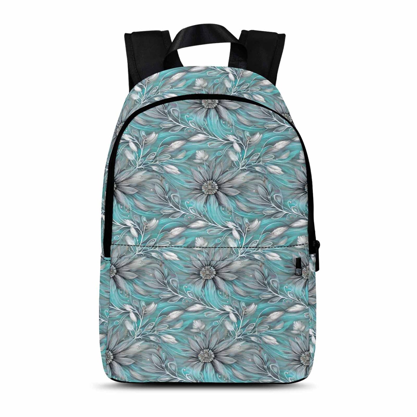 Green Small Floral Elegant Floral Adult Casual Backpack