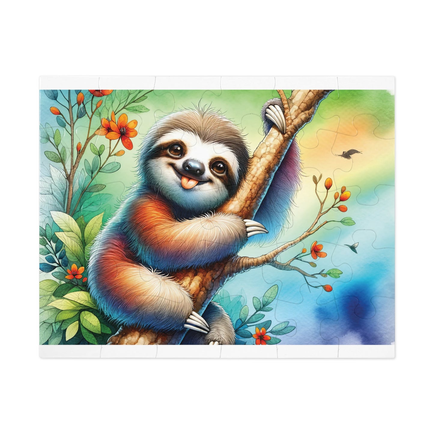 Jigsaw Puzzle, Sloth, Personalised/Non-Personalised (30, 110, 252, 500,1000-Piece)