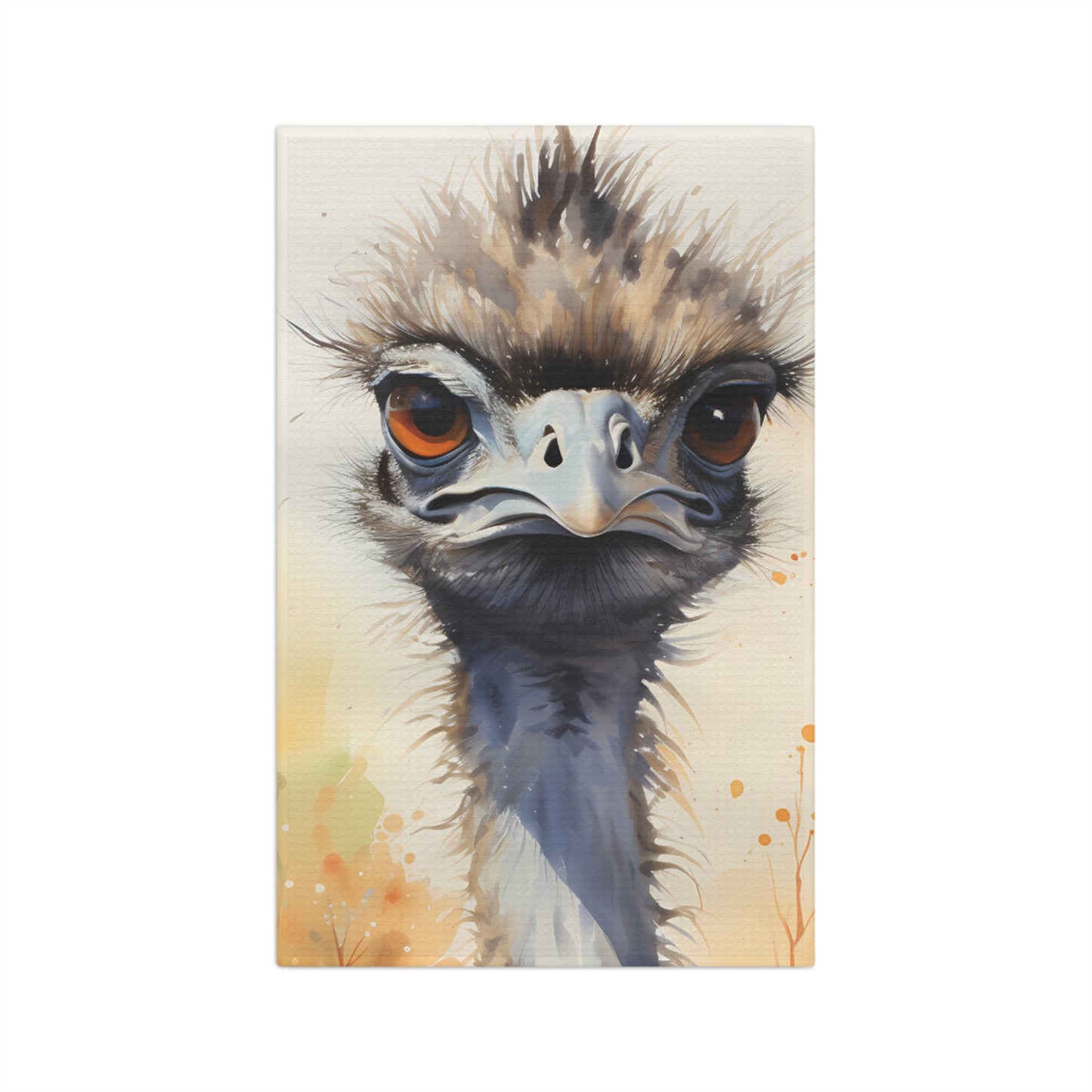 Microfiber Tea Towel, Australian Animals, Emu