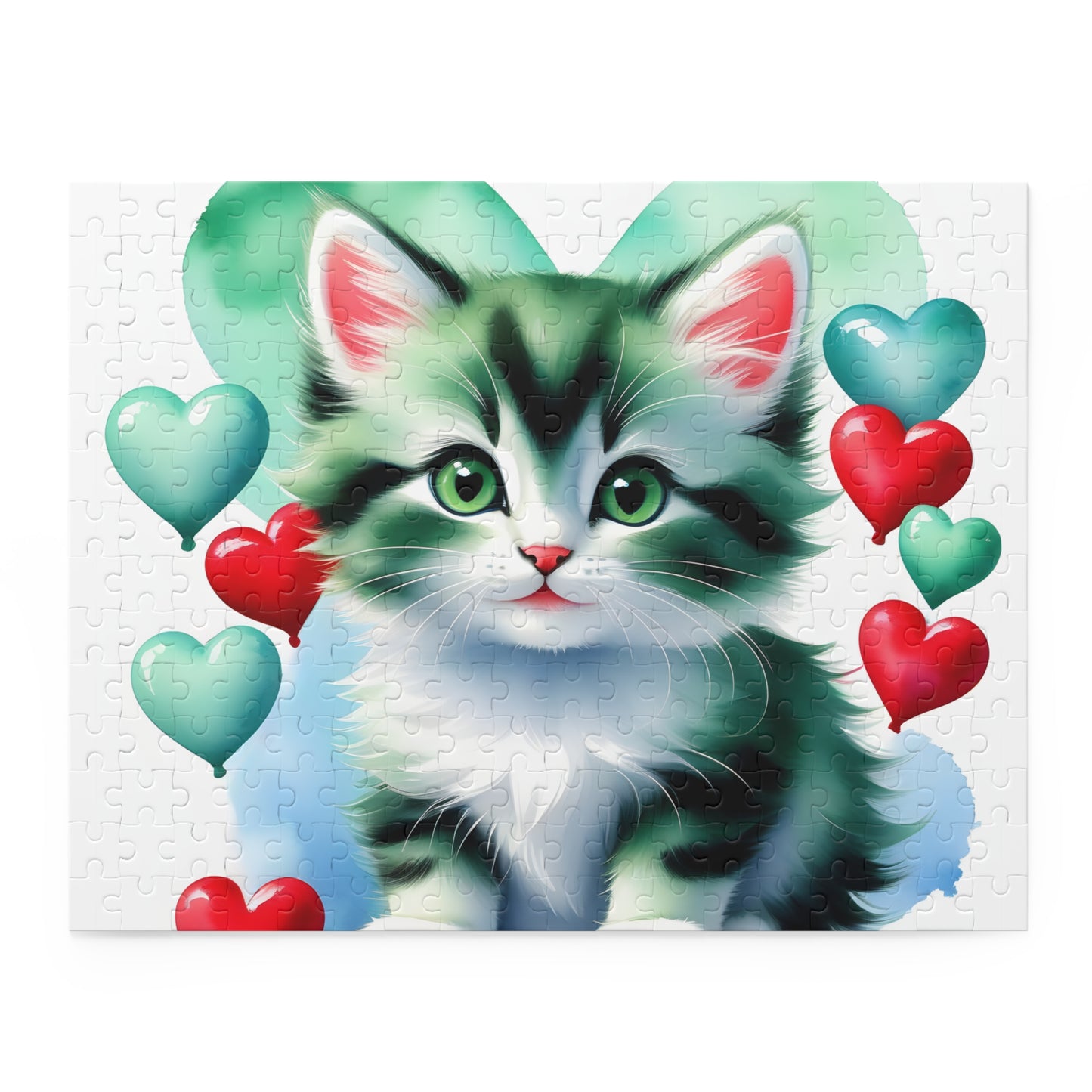 Personalised/Non-Personalised Puzzle, Cat (120, 252, 500-Piece)