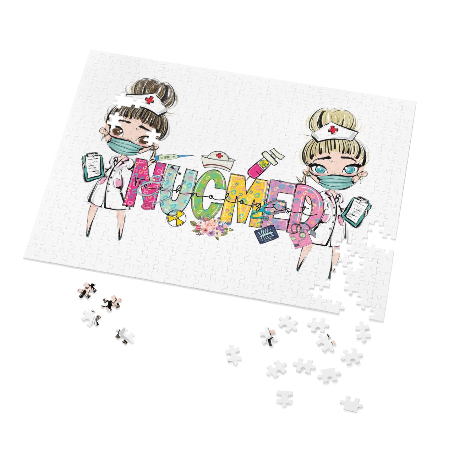 Jigsaw Puzzle, Christmas, NUCMED Nurse, Personalised/Non-Personalised (30, 110, 252, 500,1000-Piece)