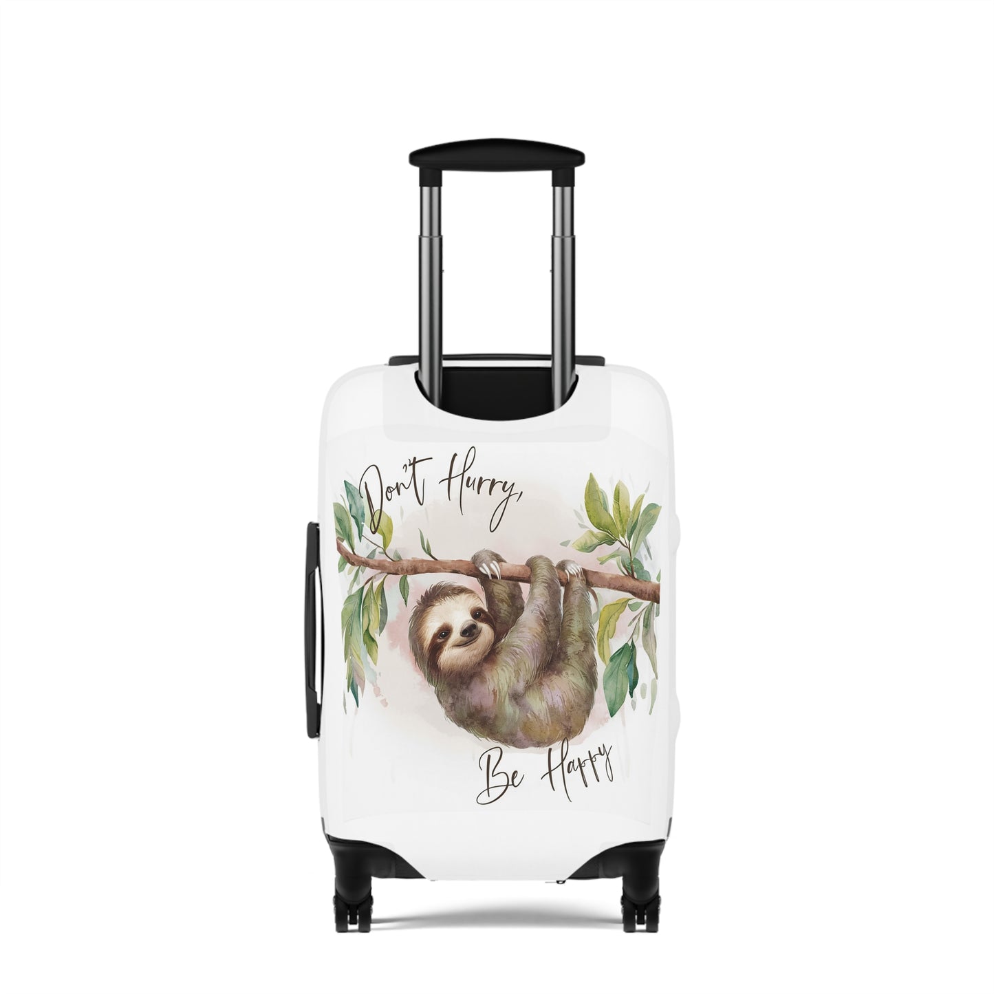 Luggage Cover, Sloth, Don't Hurry be Happy, awd-4042