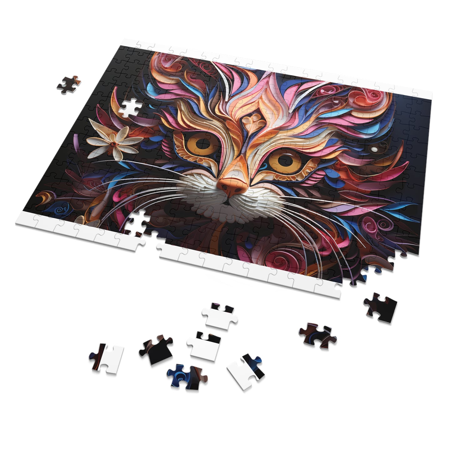 Jigsaw Puzzle, Cat, Personalised/Non-Personalised (30, 110, 252, 500,1000-Piece)