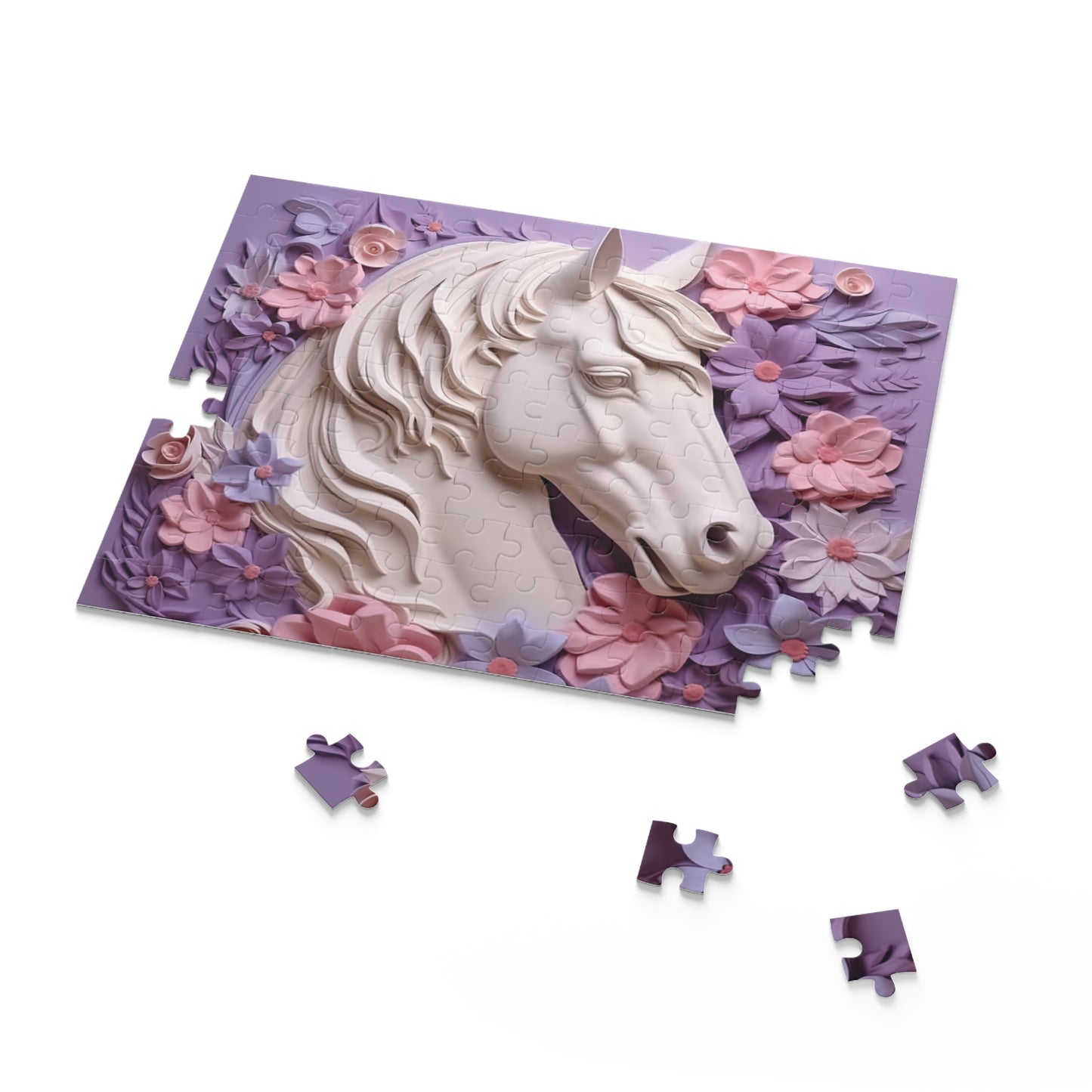 Personalised/Non-Personalised Puzzle, Horse (120, 252, 500-Piece)