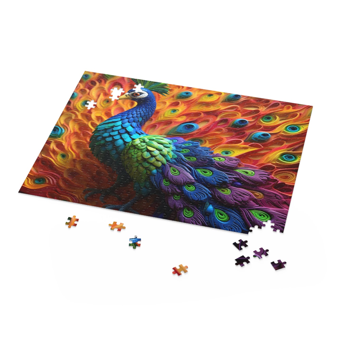 Puzzle, Peacock  (120, 252, 500-Piece) awd-575