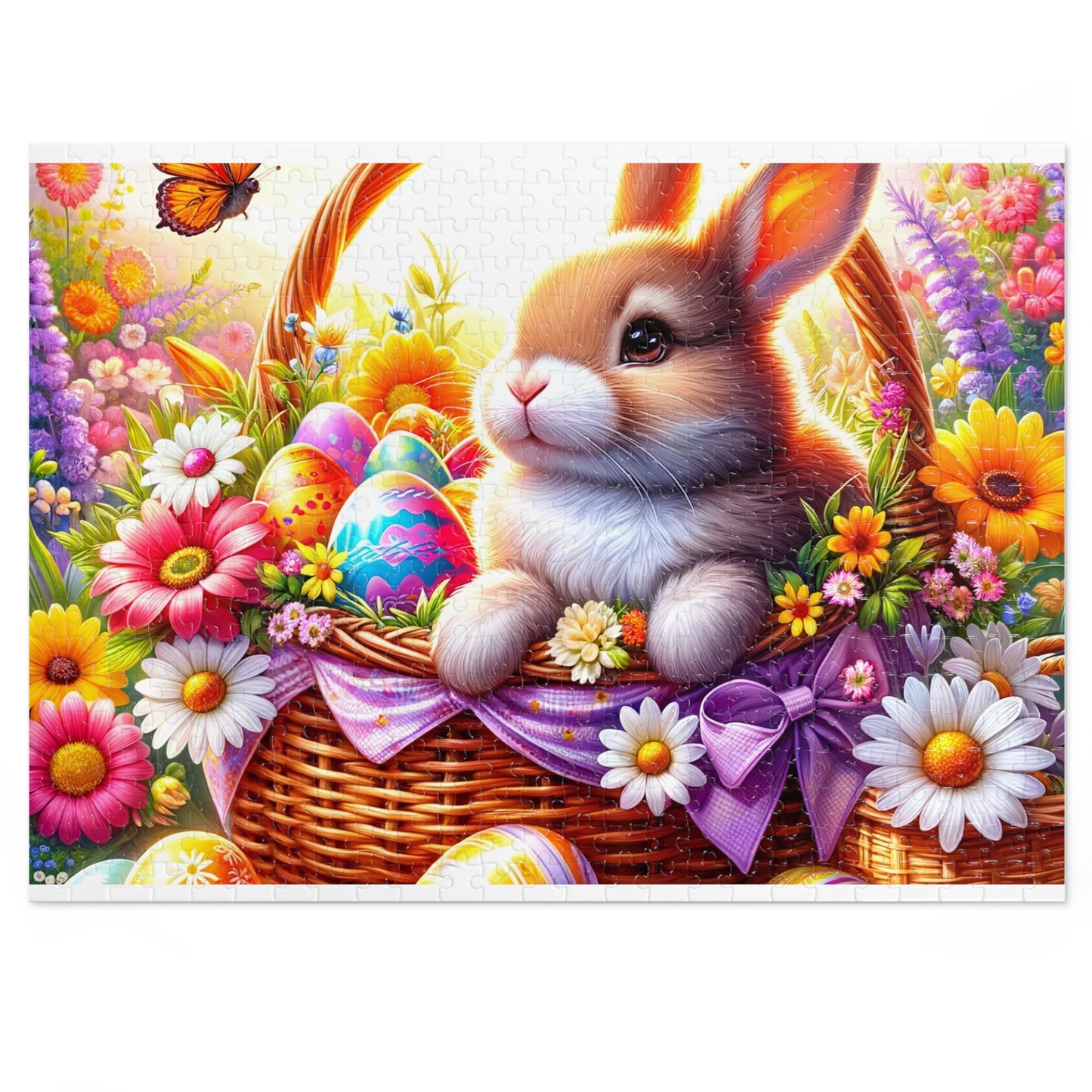 Puzzle, Easter, Rabbit, Personalised/Non-Personalised (30, 110, 252, 500,1000-Piece) awd-617