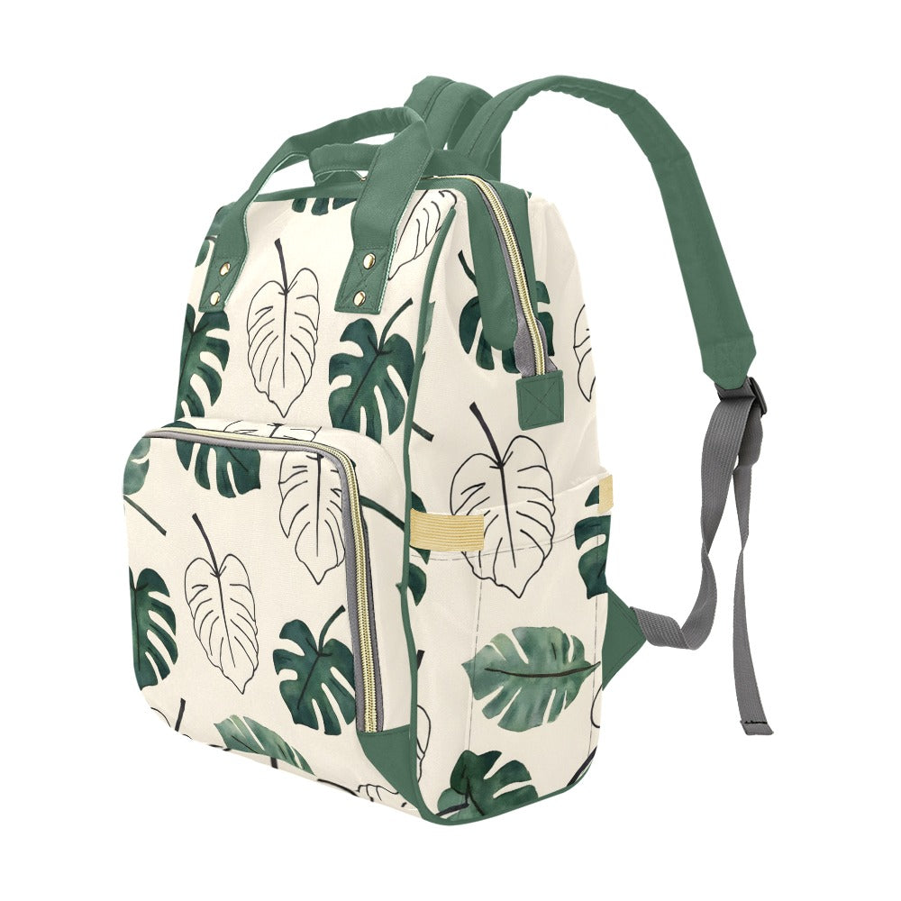 Monsteria Pattern Multi-Function Diaper Backpack/Diaper Bag (Model 1688)