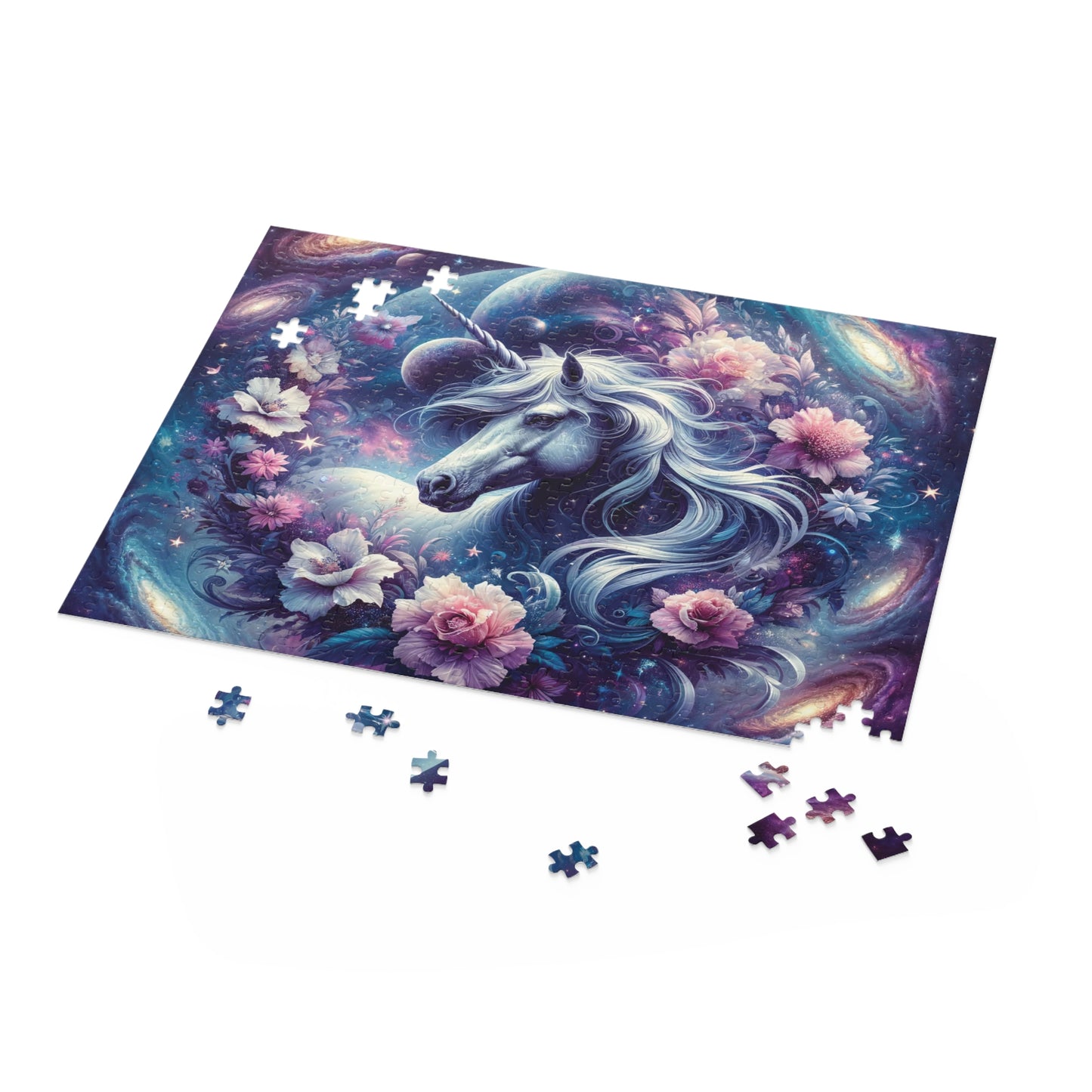 Personalised/Non-Personalised Puzzle, Unicorn (120, 252, 500-Piece)