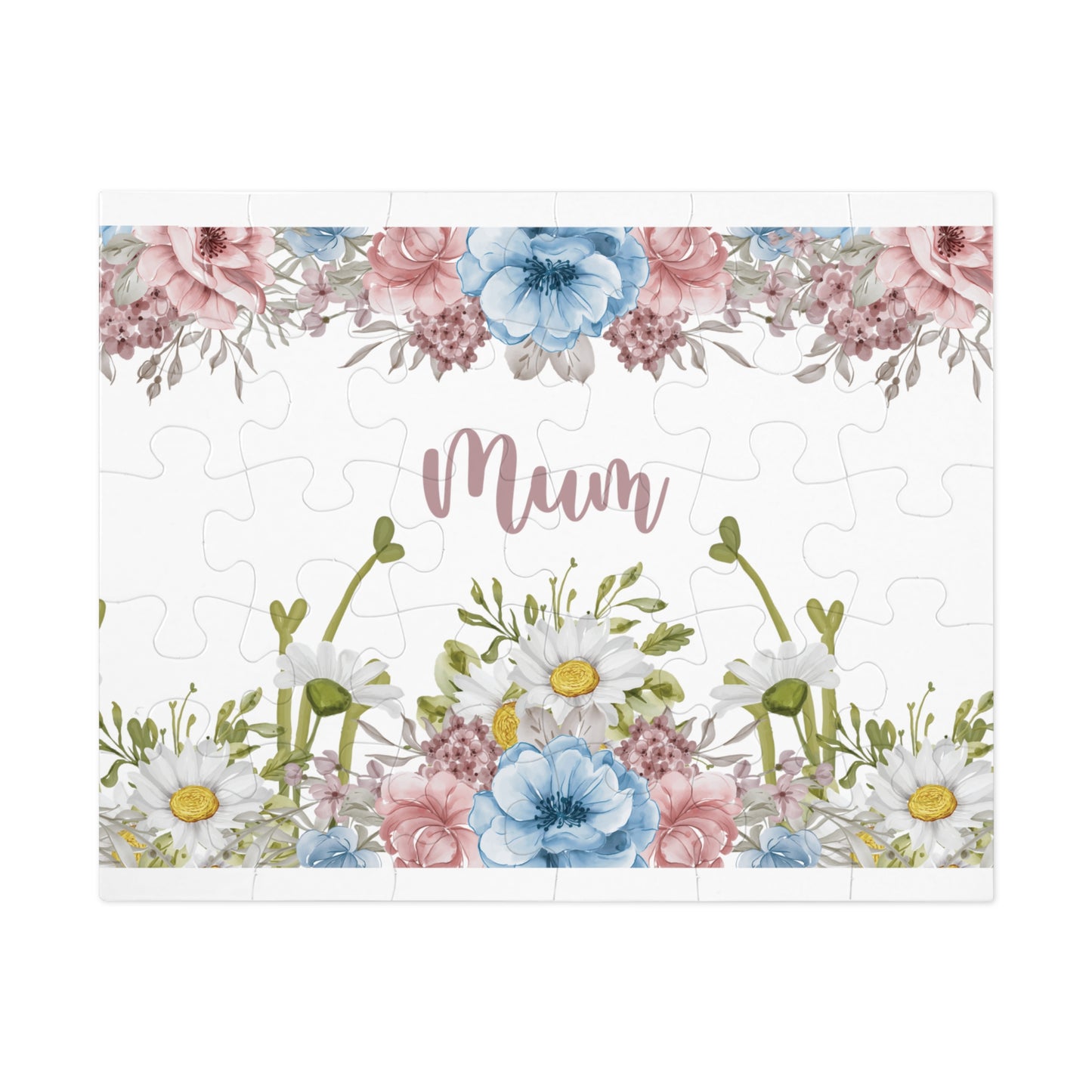 Jigsaw Puzzle, Floral, Mum, Personalised/Non-Personalised (30, 110, 252, 500,1000-Piece)