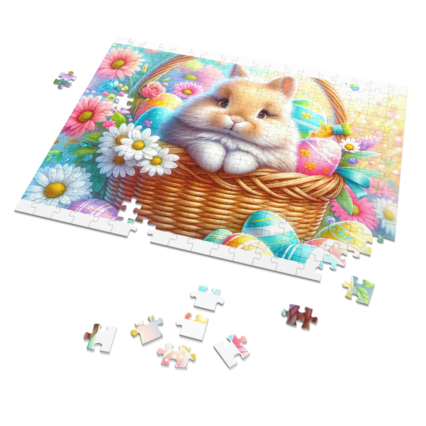 Puzzle, Easter, Rabbit, Personalised/Non-Personalised (30, 110, 252, 500,1000-Piece) awd-621