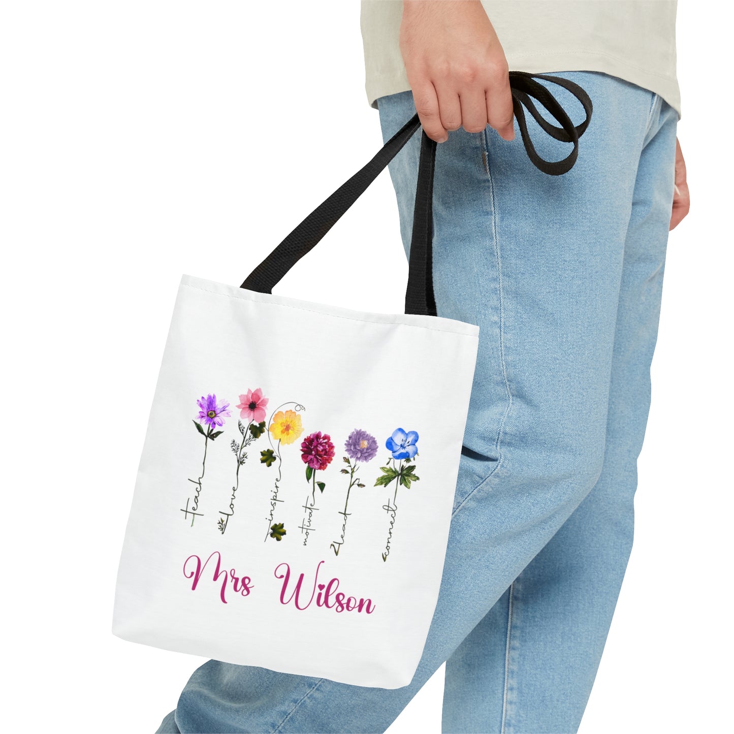 Personalised Tote Bag, Teacher Tote bag