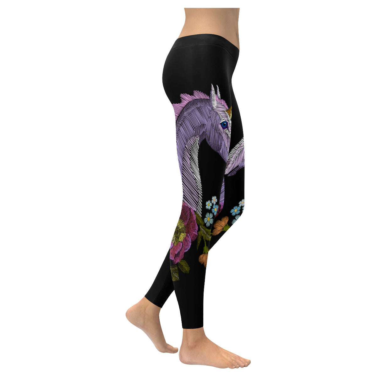 unicorn Women's Low Rise Leggings (Invisible Stitch)