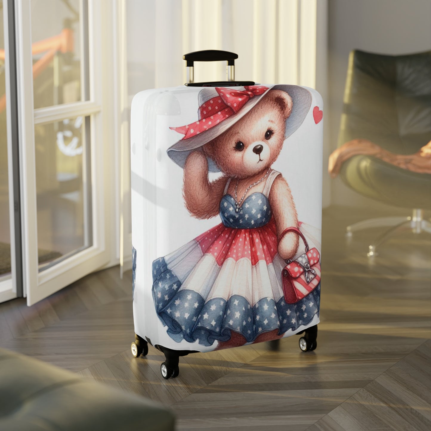 Luggage Cover, Teddy Bear, awd-3029