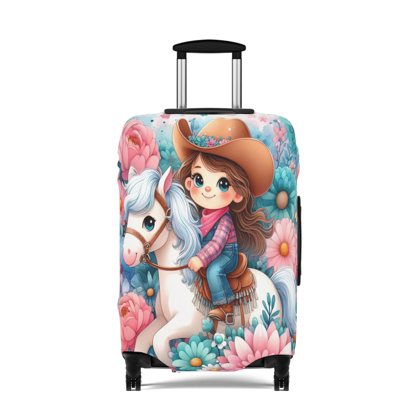 Luggage Cover, Just a Girl who Loves Horses, awd-3072