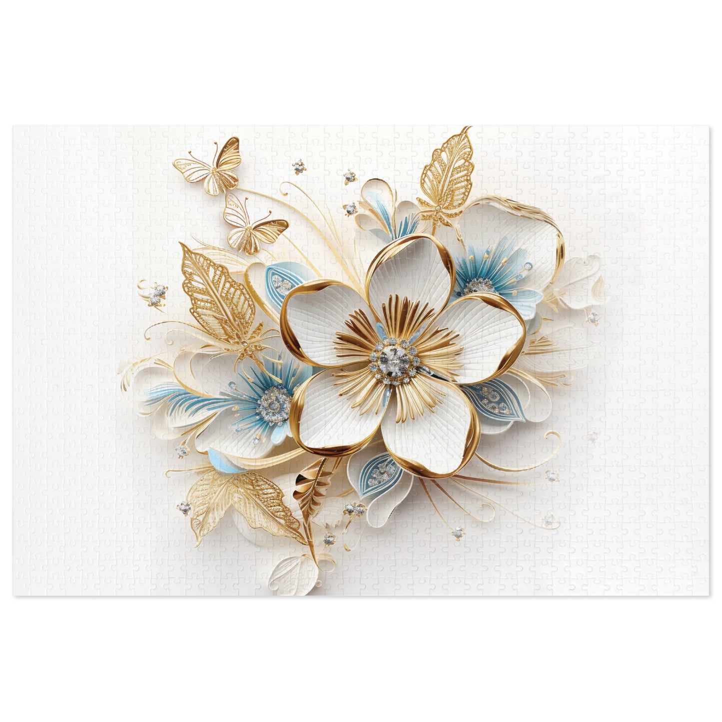 Jigsaw Puzzle, Floral, Personalised/Non-Personalised (30, 110, 252, 500,1000-Piece)