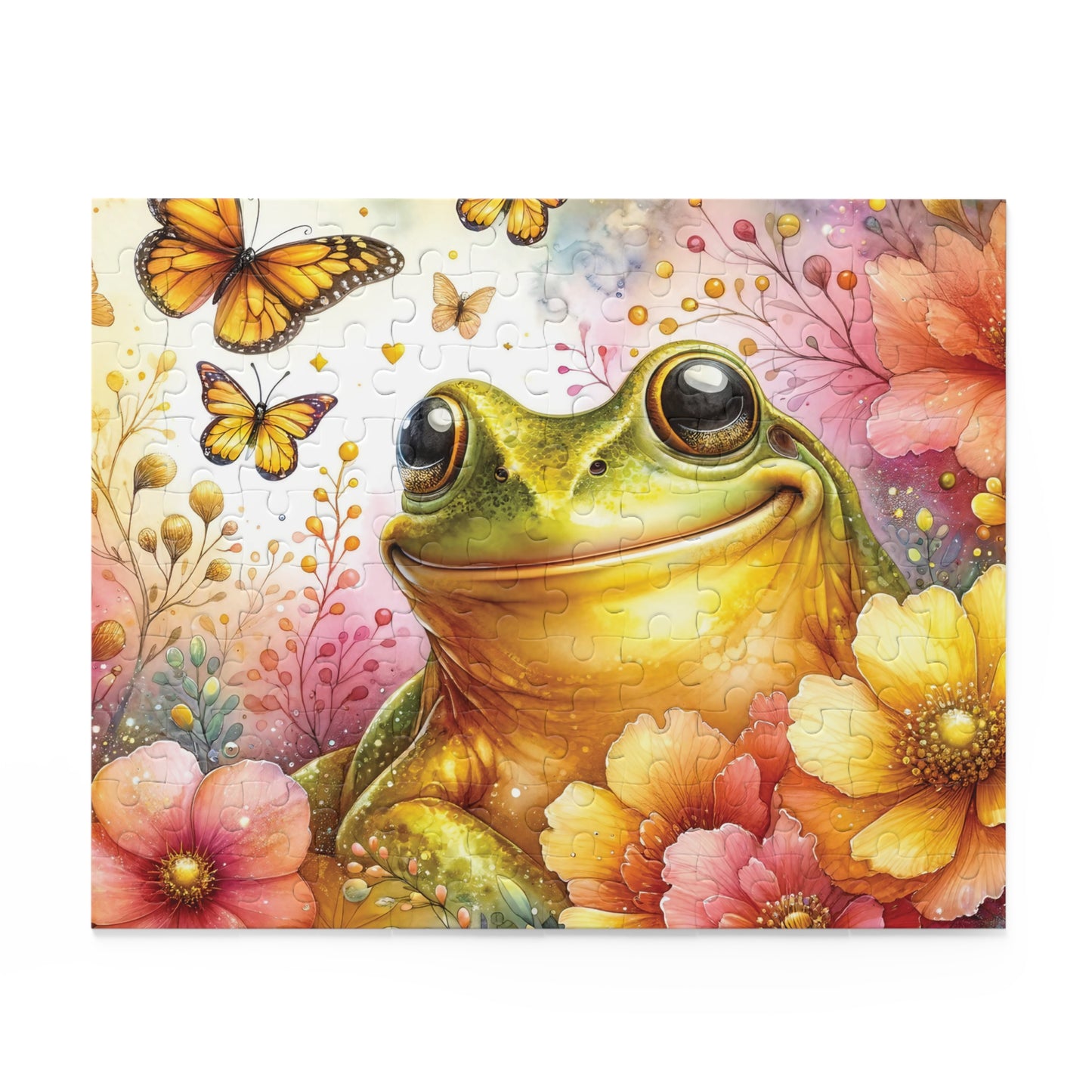 Personalised/Non-Personalised Puzzle, Frog (120, 252, 500-Piece)