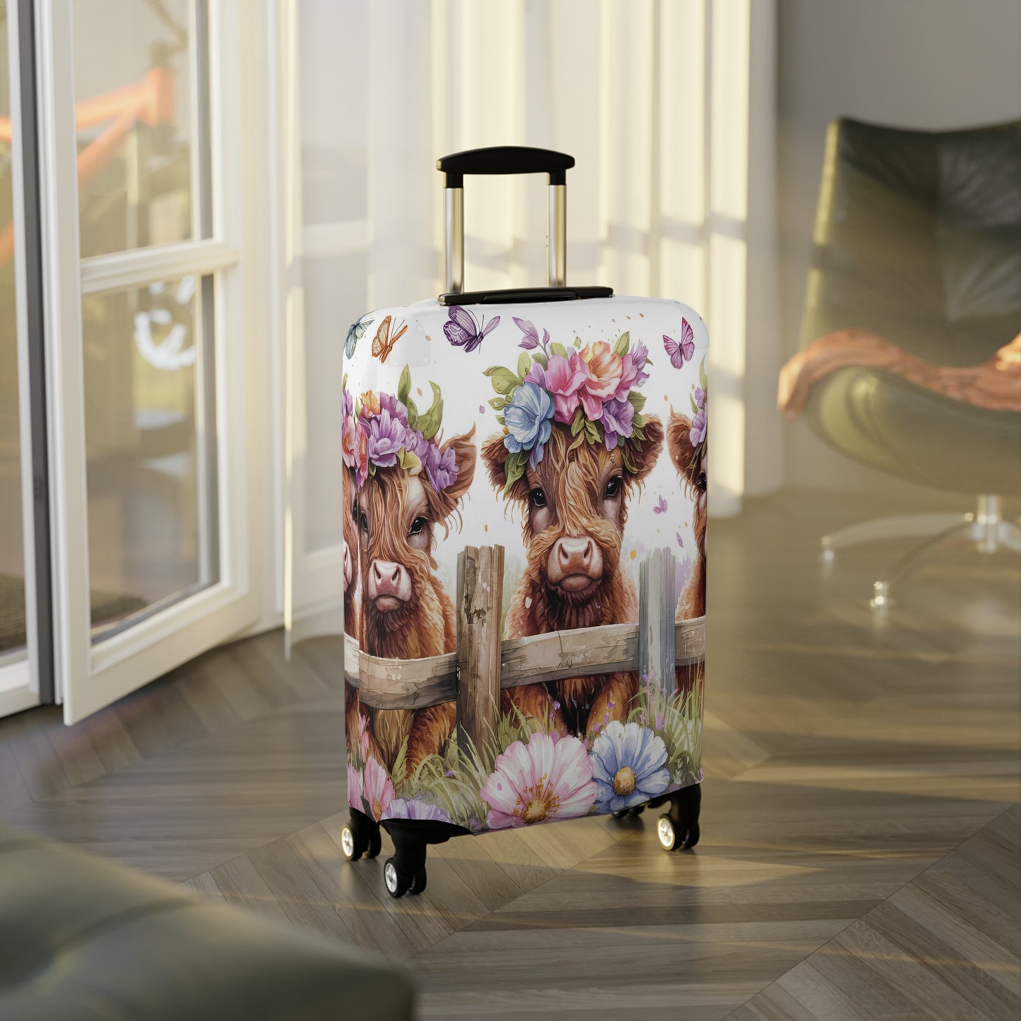 Luggage Cover, Highland Cow, awd-1764