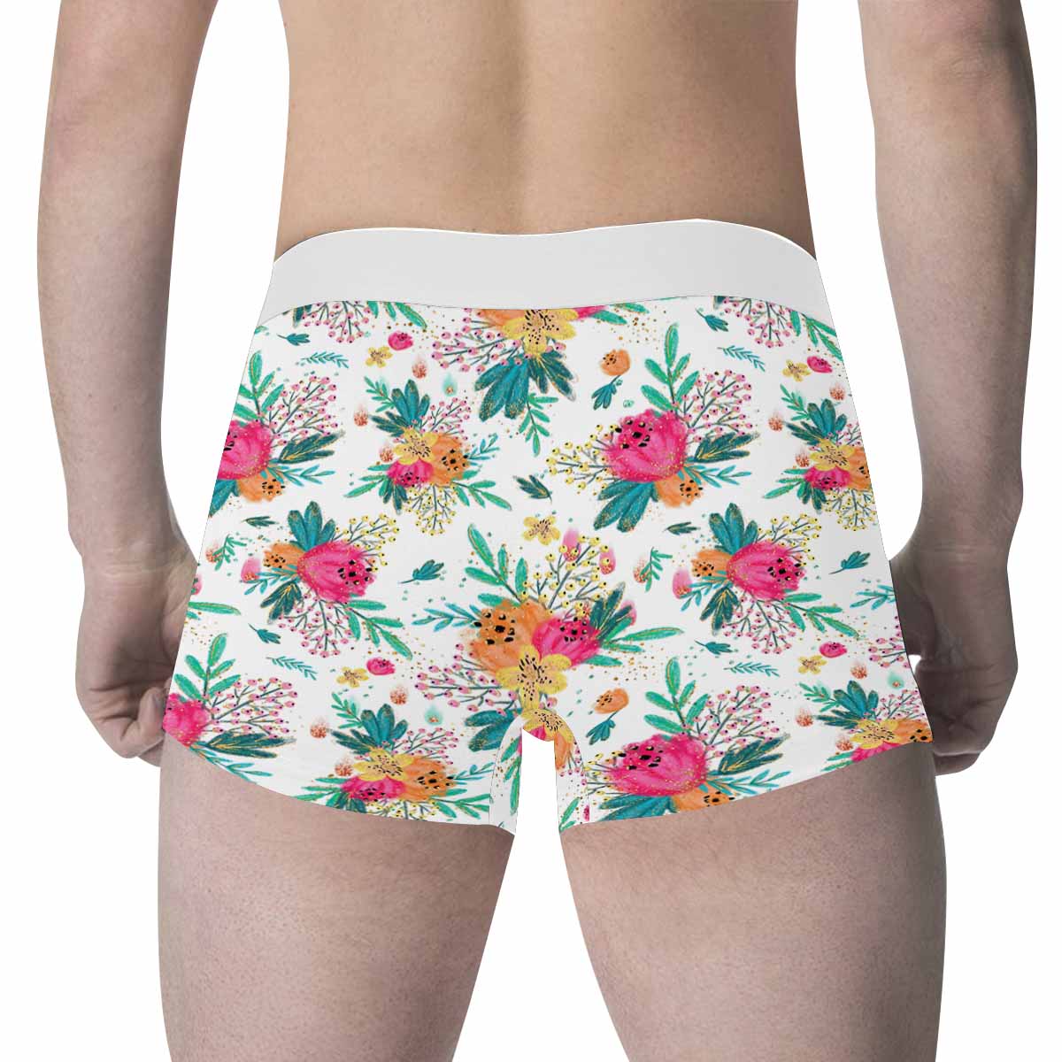 Australian Floral  Men's All Over Print Boxer Briefs (Made In AUS)